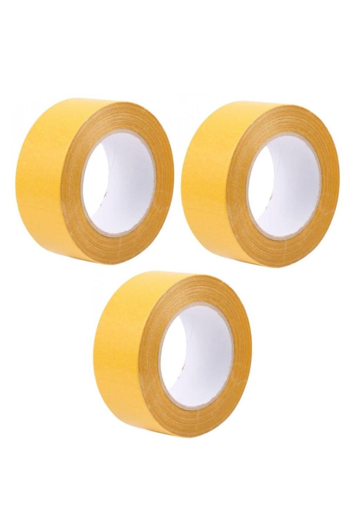 Pisicik 3 Adet 5 Metre 38 mm Çift Taraflı Köpük Bant Toplam 15 Metre