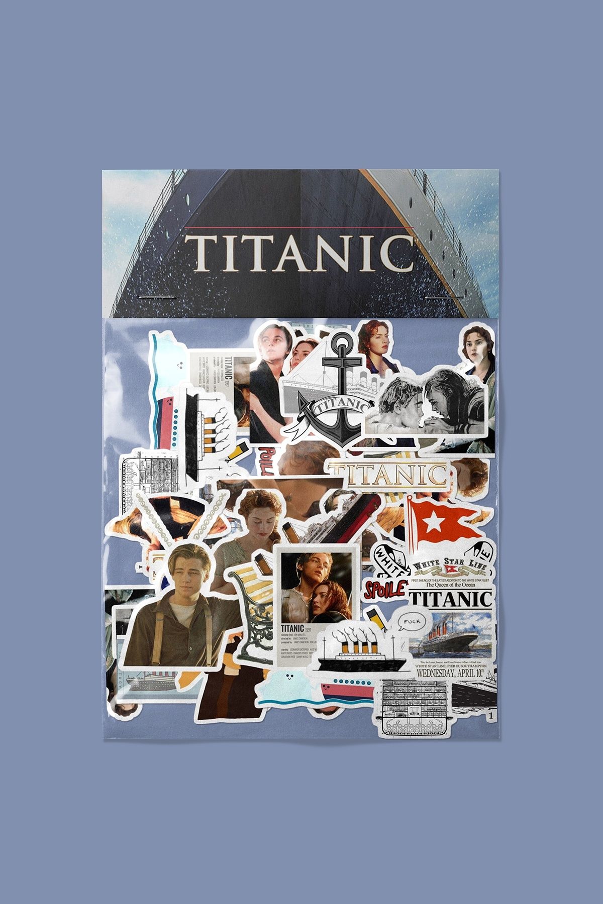 dadi ramba Titanic Sticker paketi -Bullet Journal - Ajanda -Laptop Etiket Çıkartma