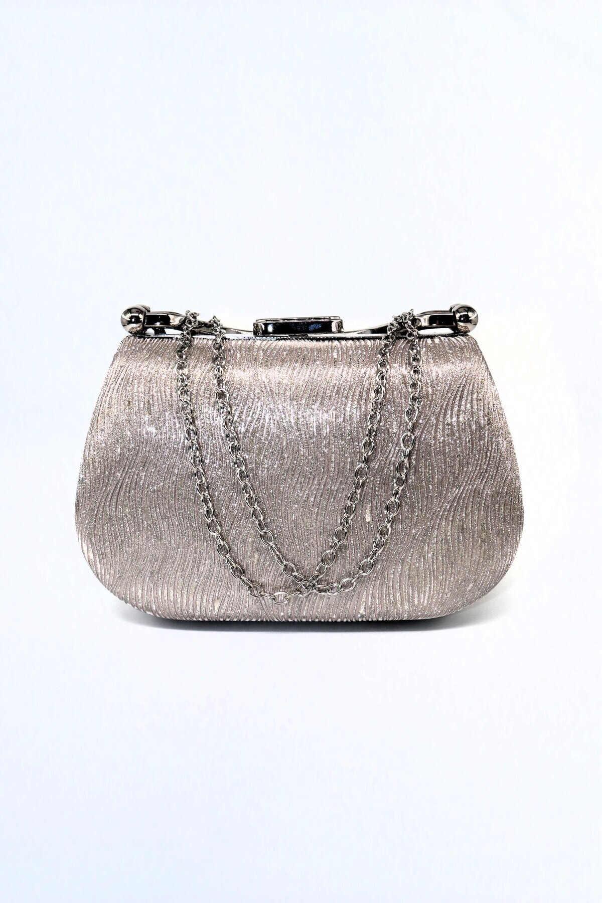 KEEBA-Gold Evening Dress Bag - Glitter Gold Clutch for Night 4