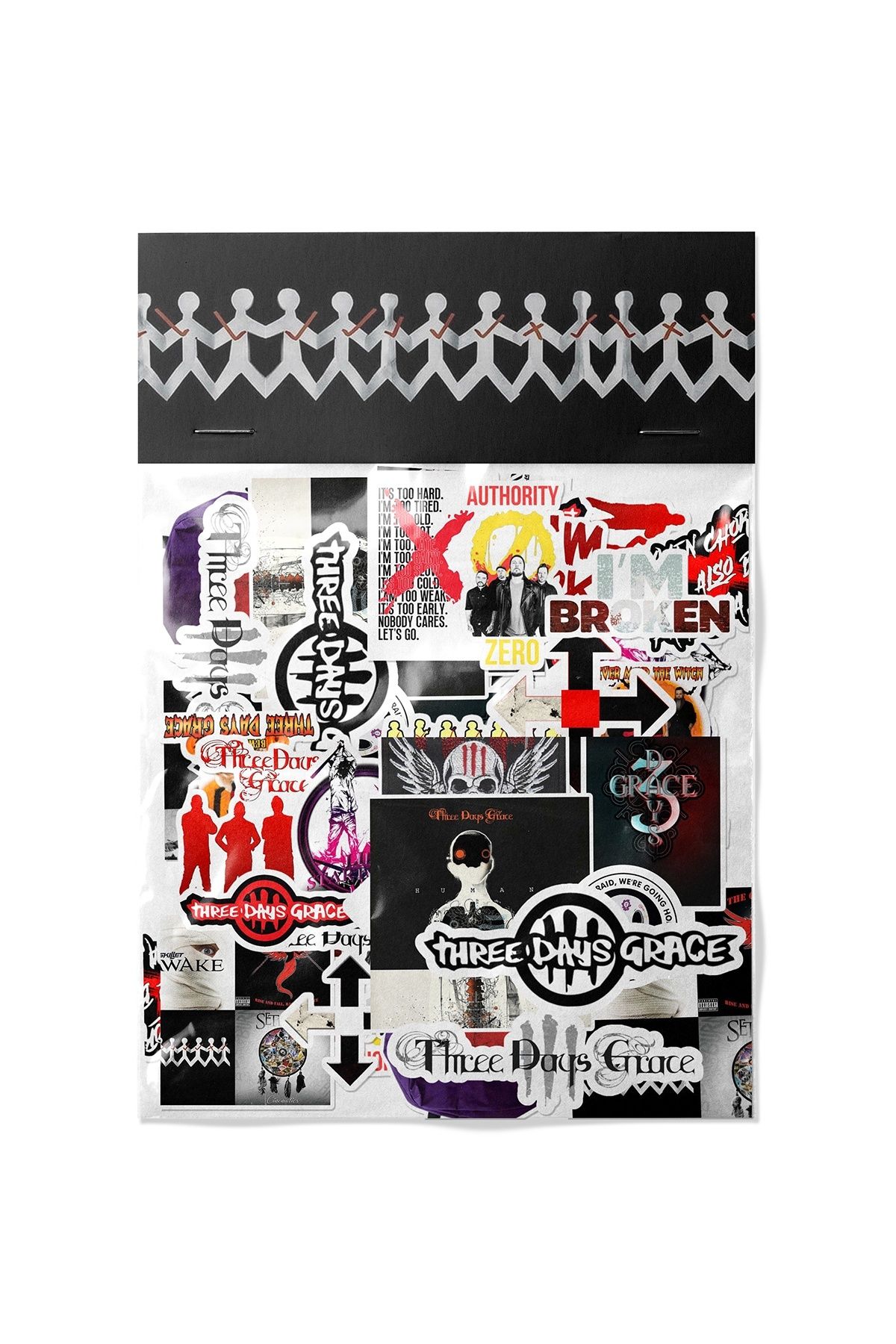 dadi ramba Three Days Grace Sticker paketi -Bullet Journal - Ajanda -Laptop Etiket Çıkartma