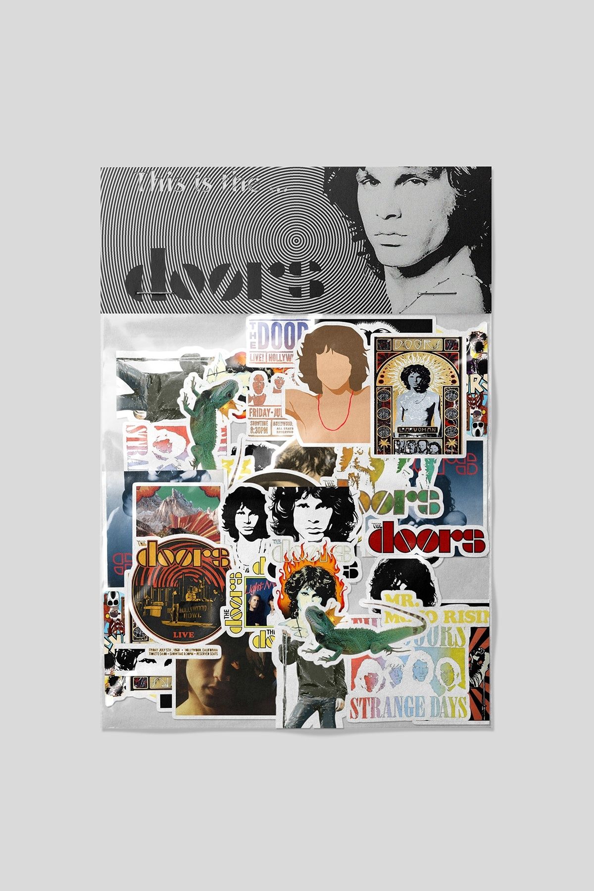 dadi ramba The Doors Sticker paketi -Bullet Journal - Ajanda -Laptop Etiket Çıkartma