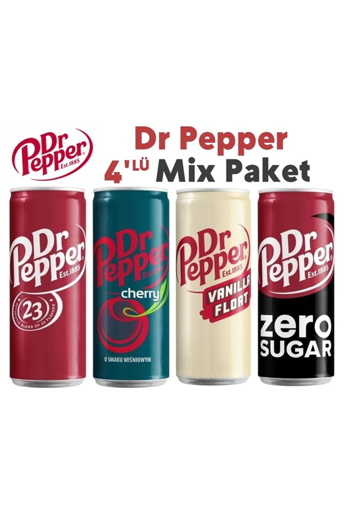 Dr. Pepper Dr Pepper 330ml 4'lü Mix Paket