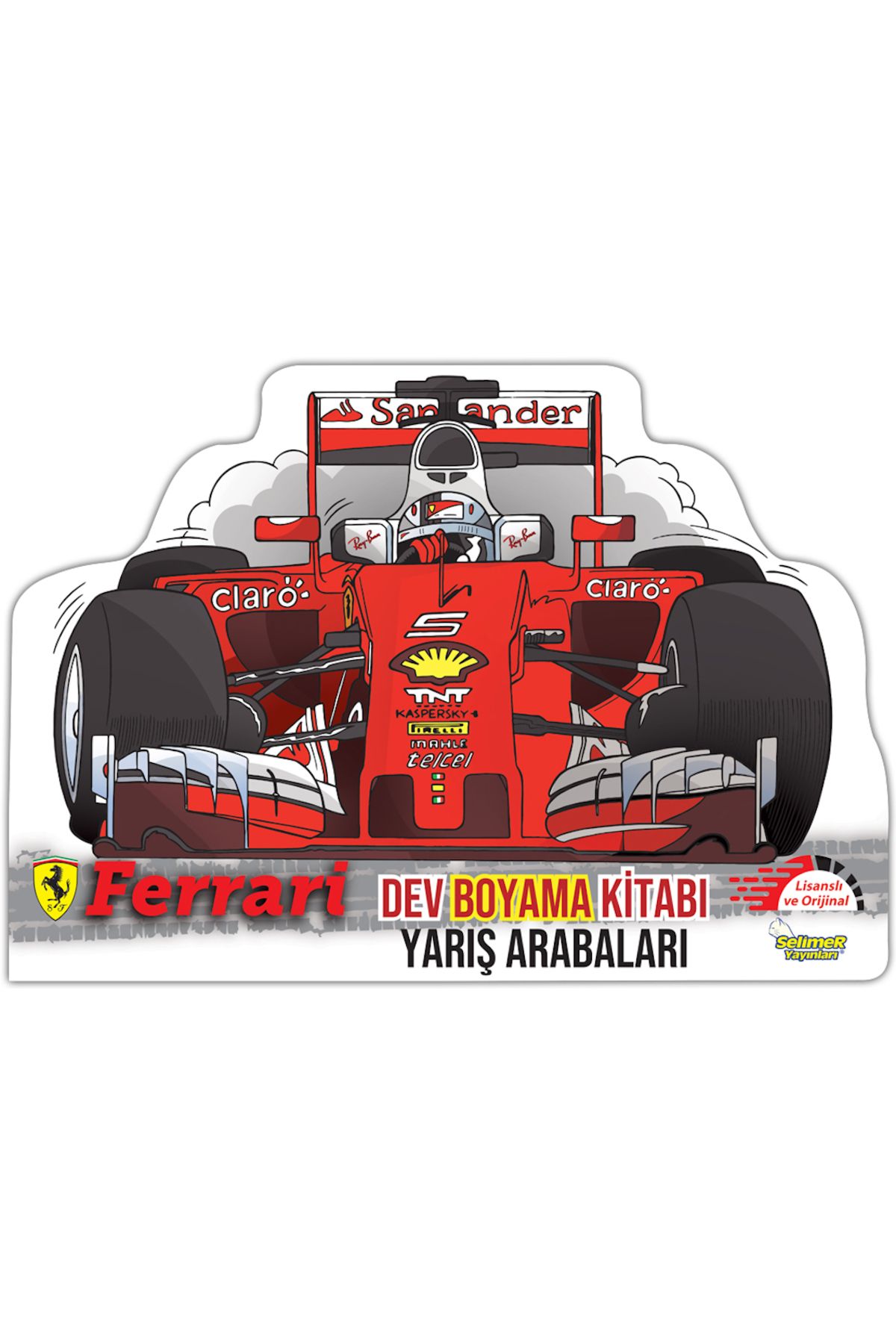 Selimer Yayınları Ferrari Dev Boyama Yarış Arabaları
