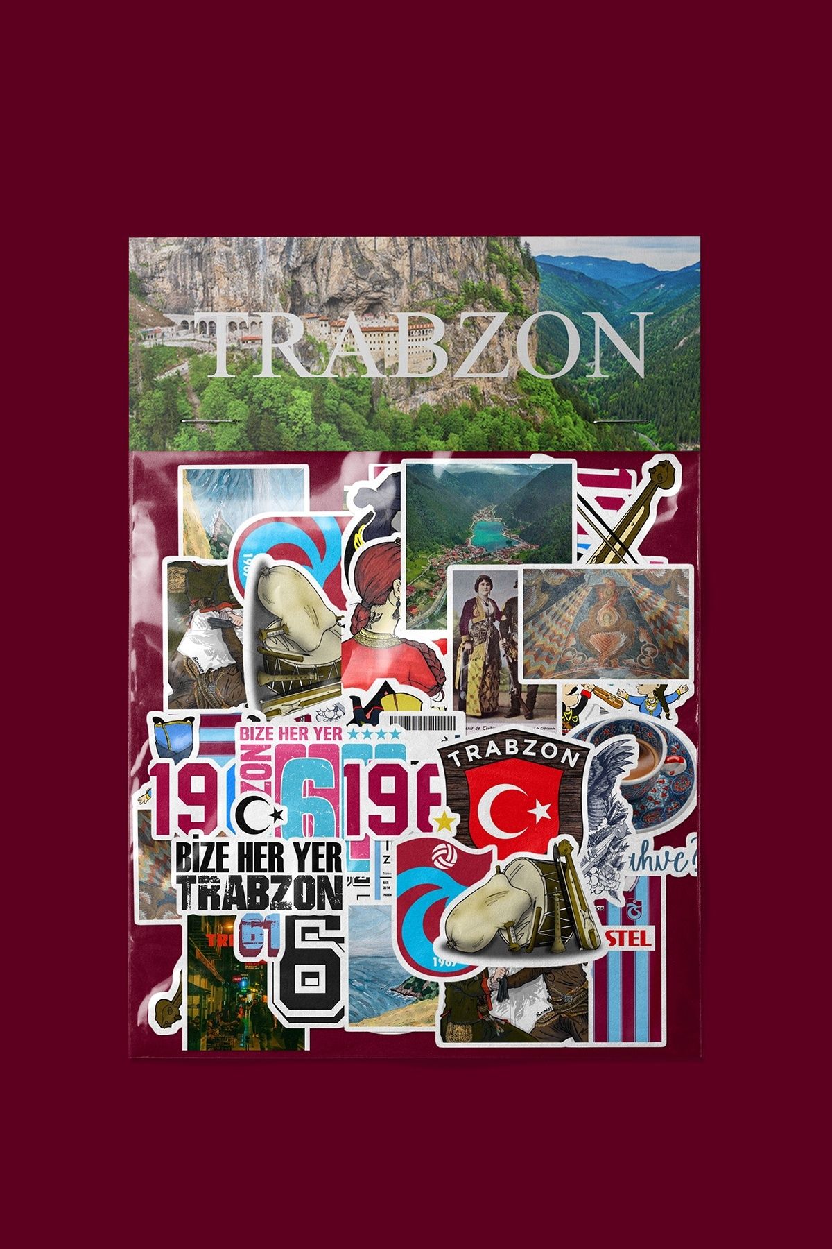 dadi ramba Trabzon Sticker paketi -Bullet Journal - Ajanda -Laptop Etiket Çıkartma