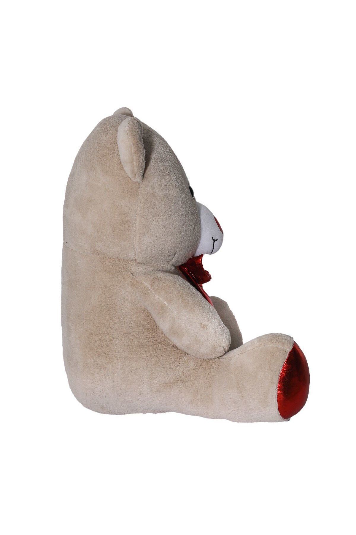 melfxxl eticaret FK-2308 SESLİ PAPYONLU HİJYEN AYI 50CM