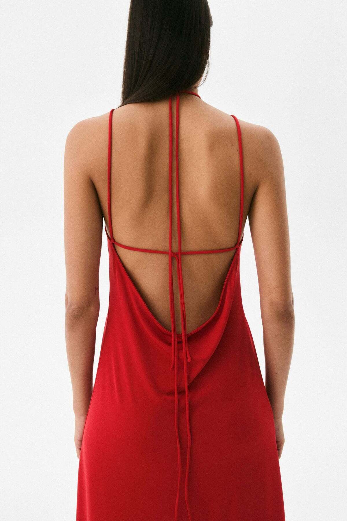 H&M-Draped halterneck dress 2