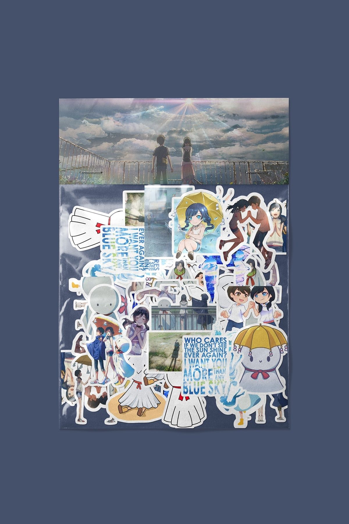 dadi ramba Weathering With You Sticker paketi -Bullet Journal - Ajanda -Laptop Etiket Çıkartma
