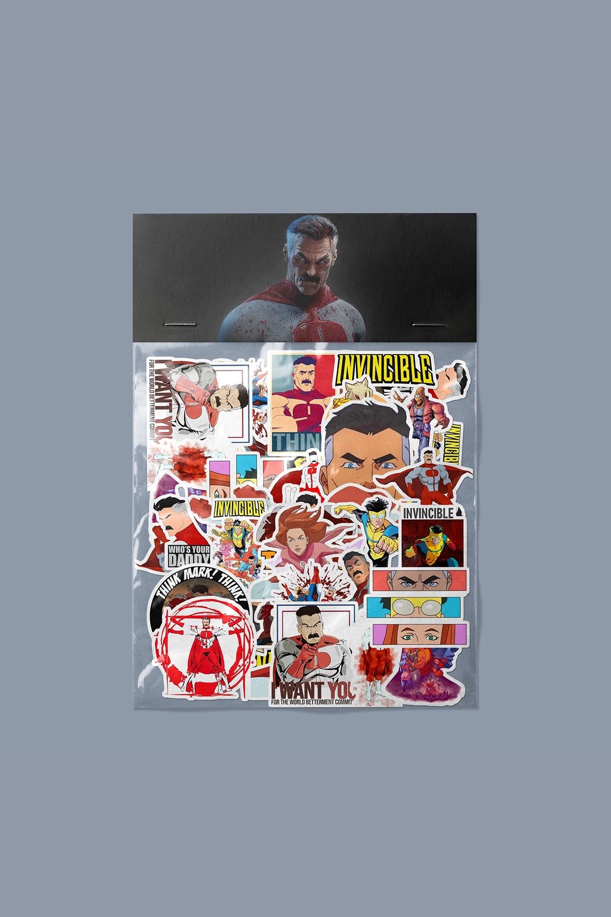 dadi ramba Omni-Man Sticker paketi -Bullet Journal - Ajanda -Laptop Etiket Çıkartma