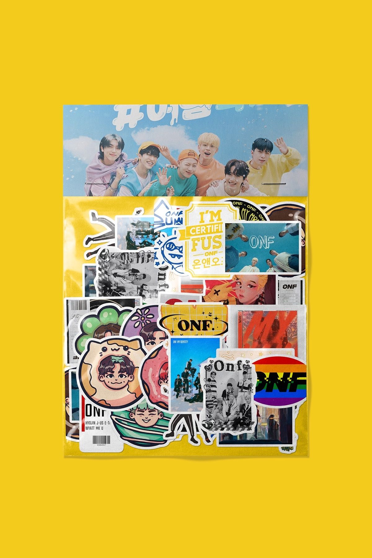 dadi ramba ONF Sticker paketi -Bullet Journal - Ajanda -Laptop Etiket Çıkartma
