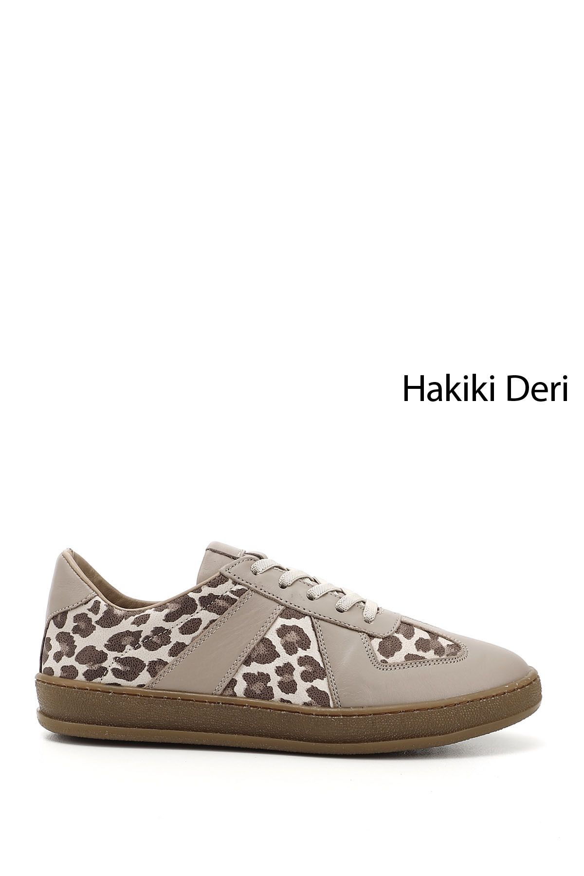 GÖNDERİ(R) Kadın / Kız Vizon Lastik Bağcıklı Hakiki Deri Sneaker