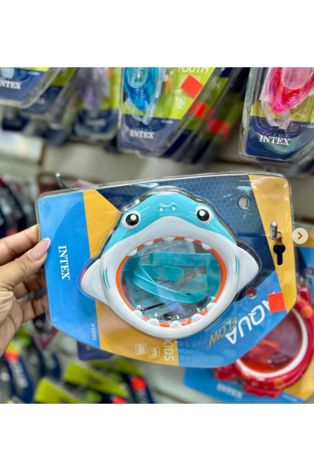 LRS STORE-Children's Swimming Goggles 3-8 Years Old Shark Figured Pool Sea Glasses Aqua Flow 4