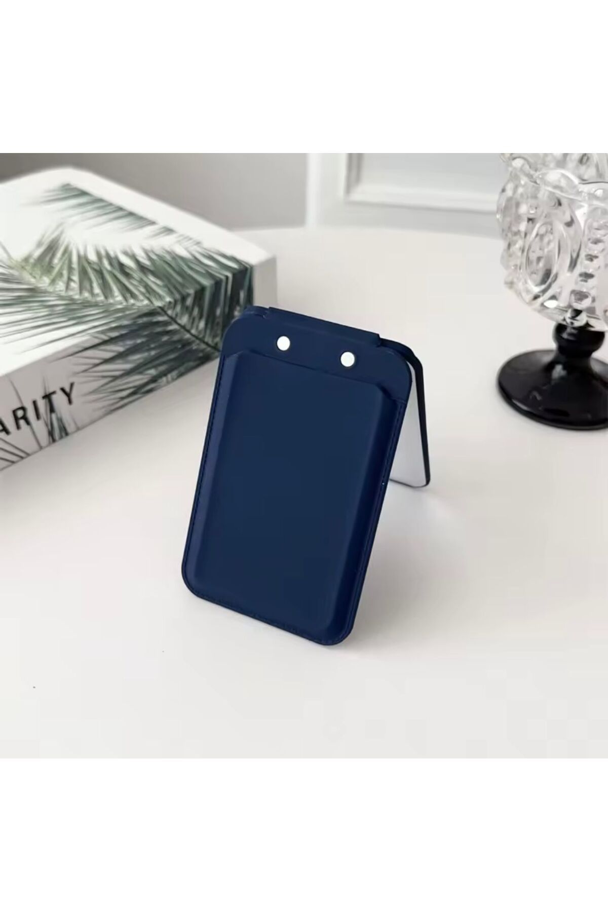 UK Apple iPhone 15 Pro Max Uyumlu Aynalı Magsafe Kartlık