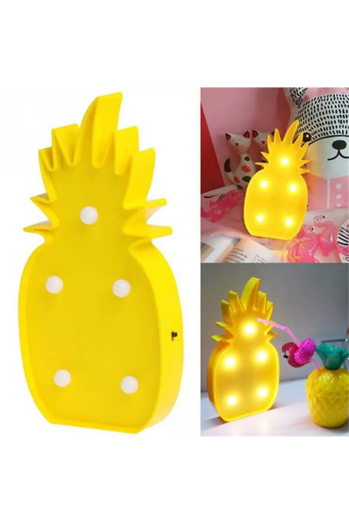 Hediye Vakti Dekoratif Ananas Led Lamba