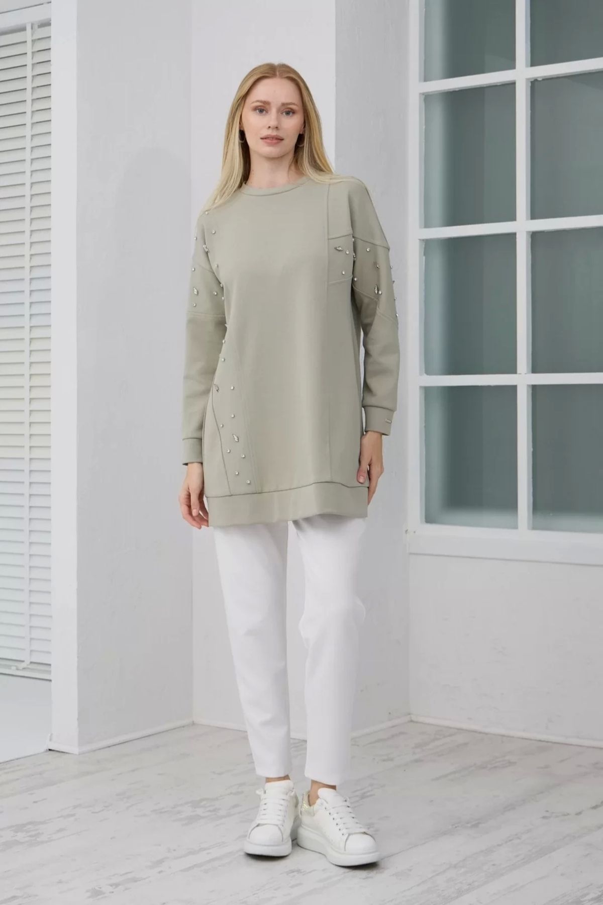Moodbasic-Asymmetric Stone Tunic Çağla 5