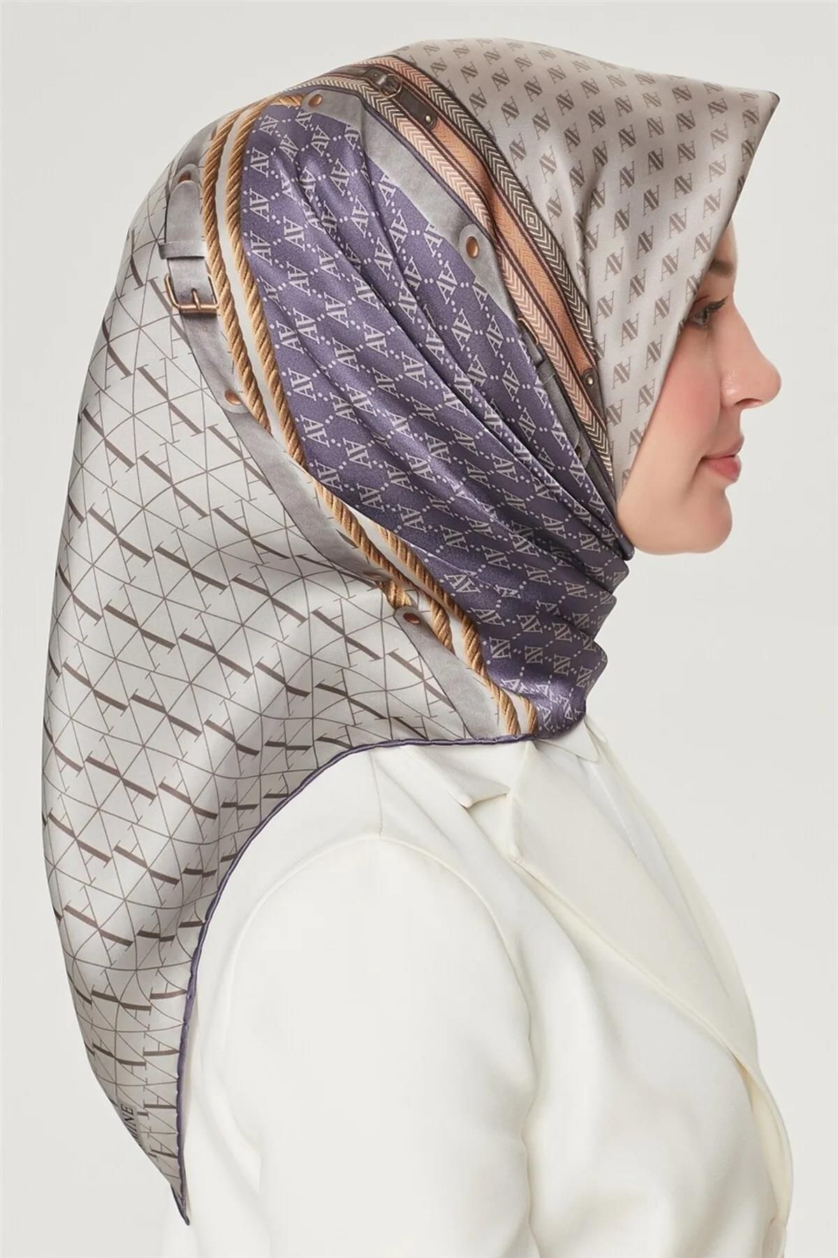 Armine-Nostalgia Tivil Silk 8519-05 Gray Mixed Pattern 2