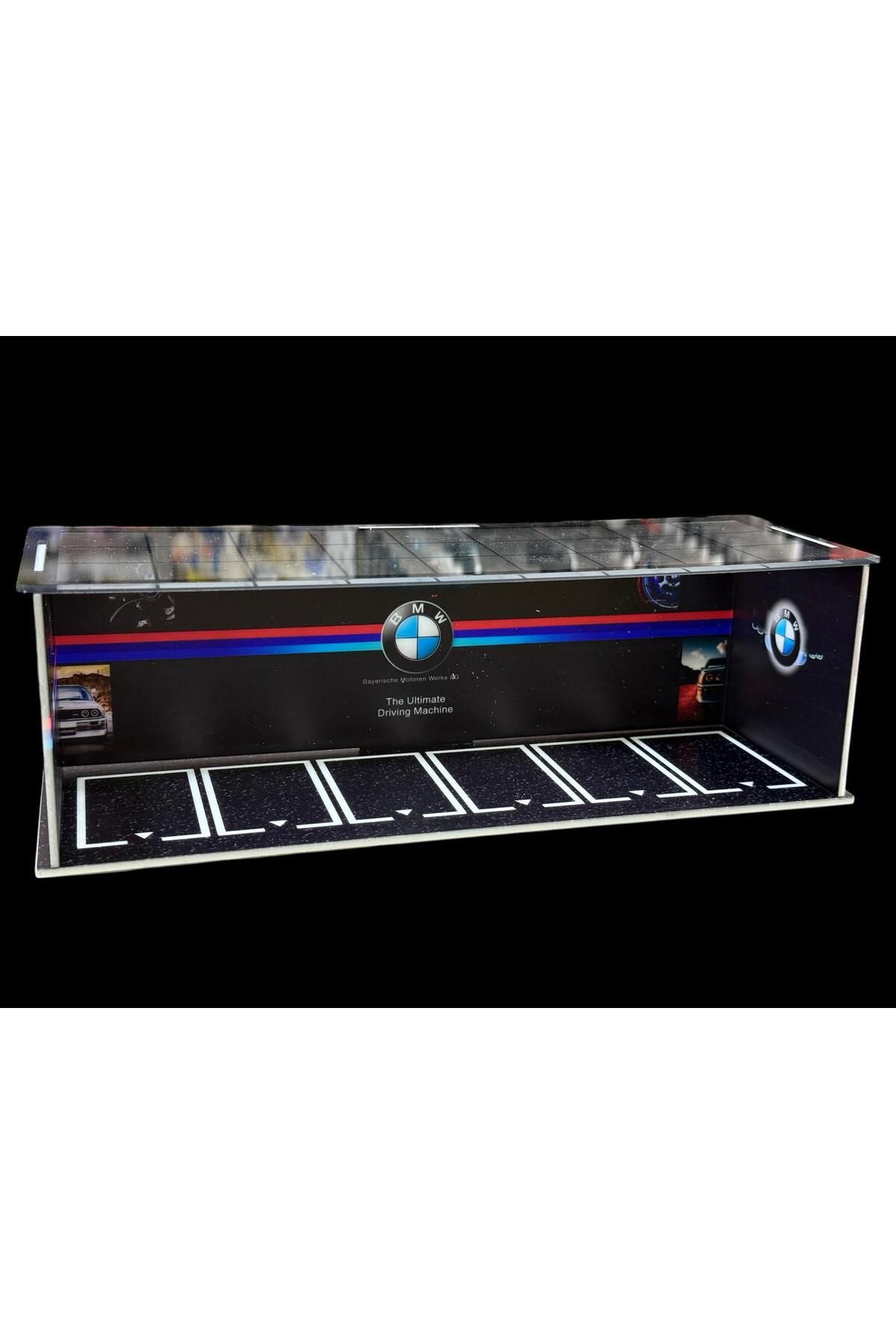 HOT WHEELS 6 Adet Araç Alan Pleksi Garaj BMW