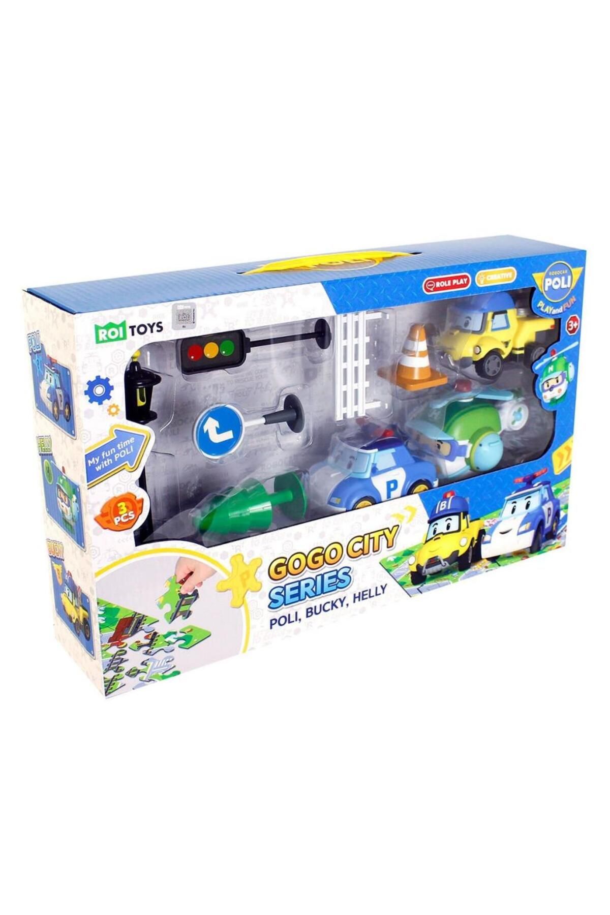 Skygo POLI-ZR-912 Robocar Poli Gogo City Seri Poli Burky Helly Oyun Seti