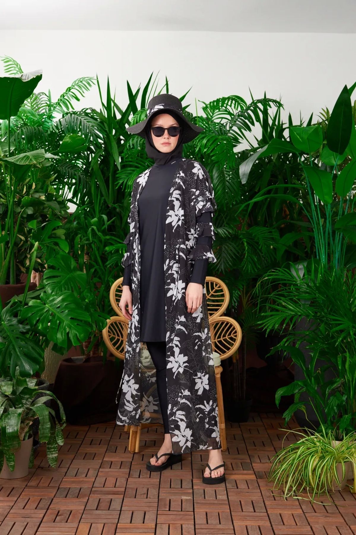 Moodbasic-Leaf Patterned Pareo 4
