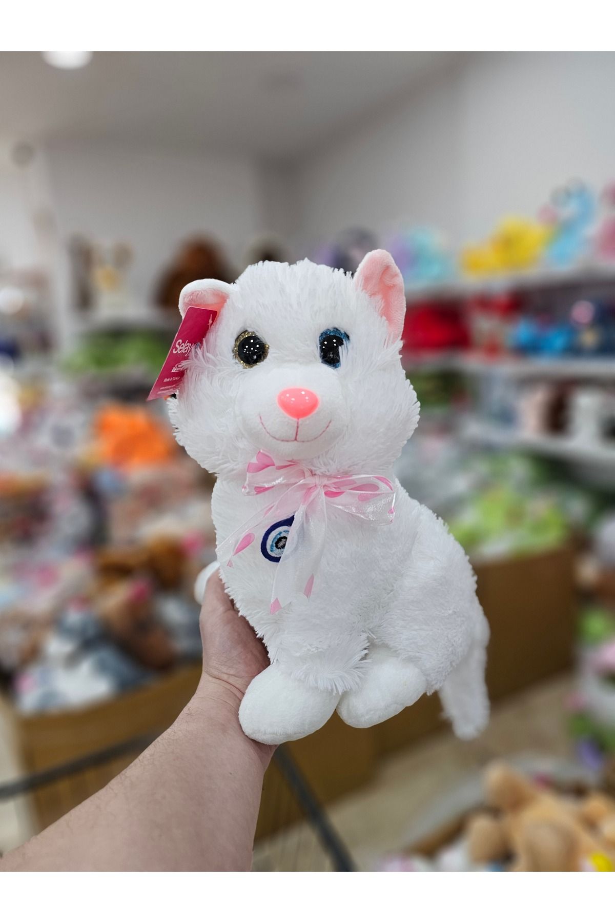 YıldızDükkan Peluş 30 cm Sesli Kedi Oyuncak Hediyelik