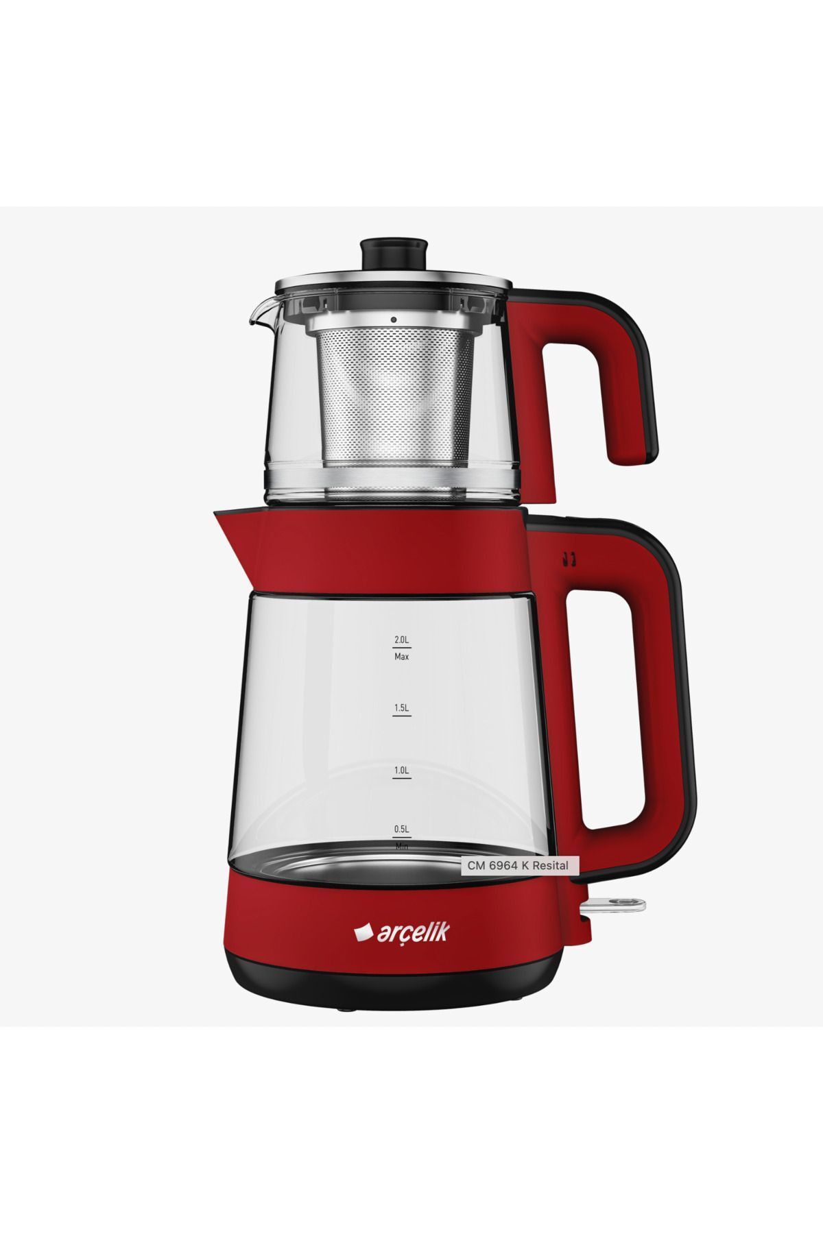 Arçelik RESİTAL LED IŞIKLI CAM KETTLE ÇAY MAKİNESİ SU ISITICI