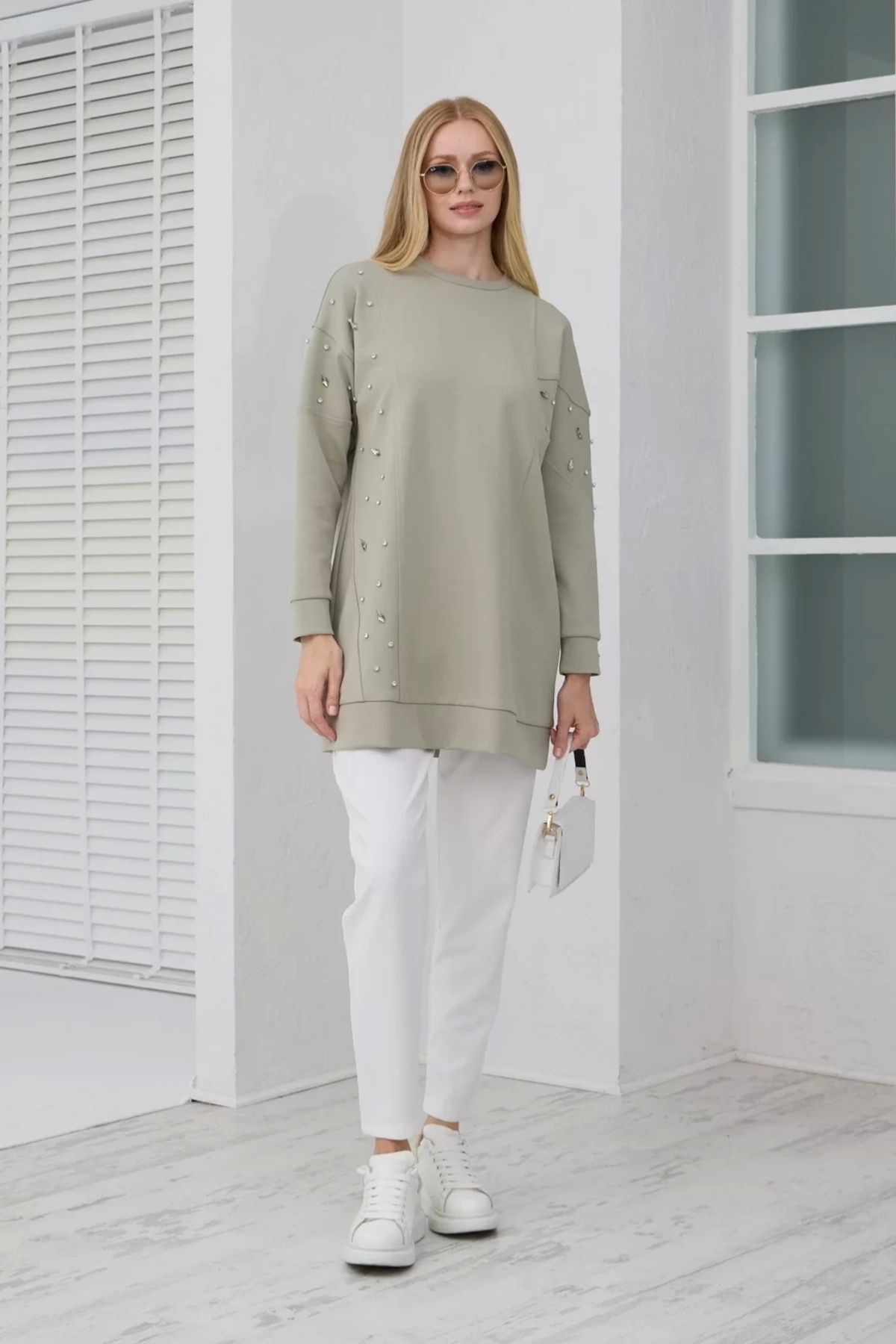 Moodbasic-Asymmetric Stone Tunic Çağla 6