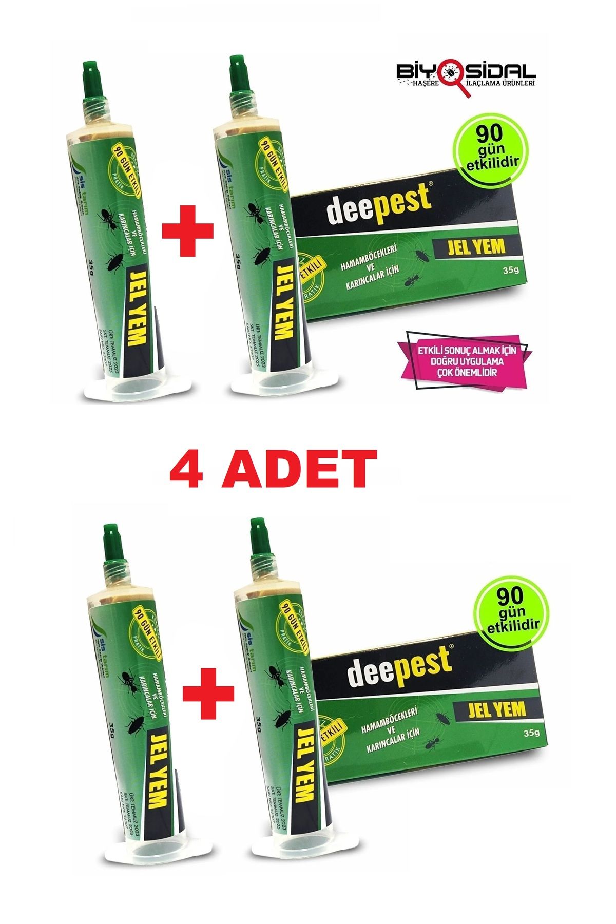 HaşereMarket Deppest Hamamböceği ve Karınca Jel yemi 35 gr 2026 ( 4 ADET )