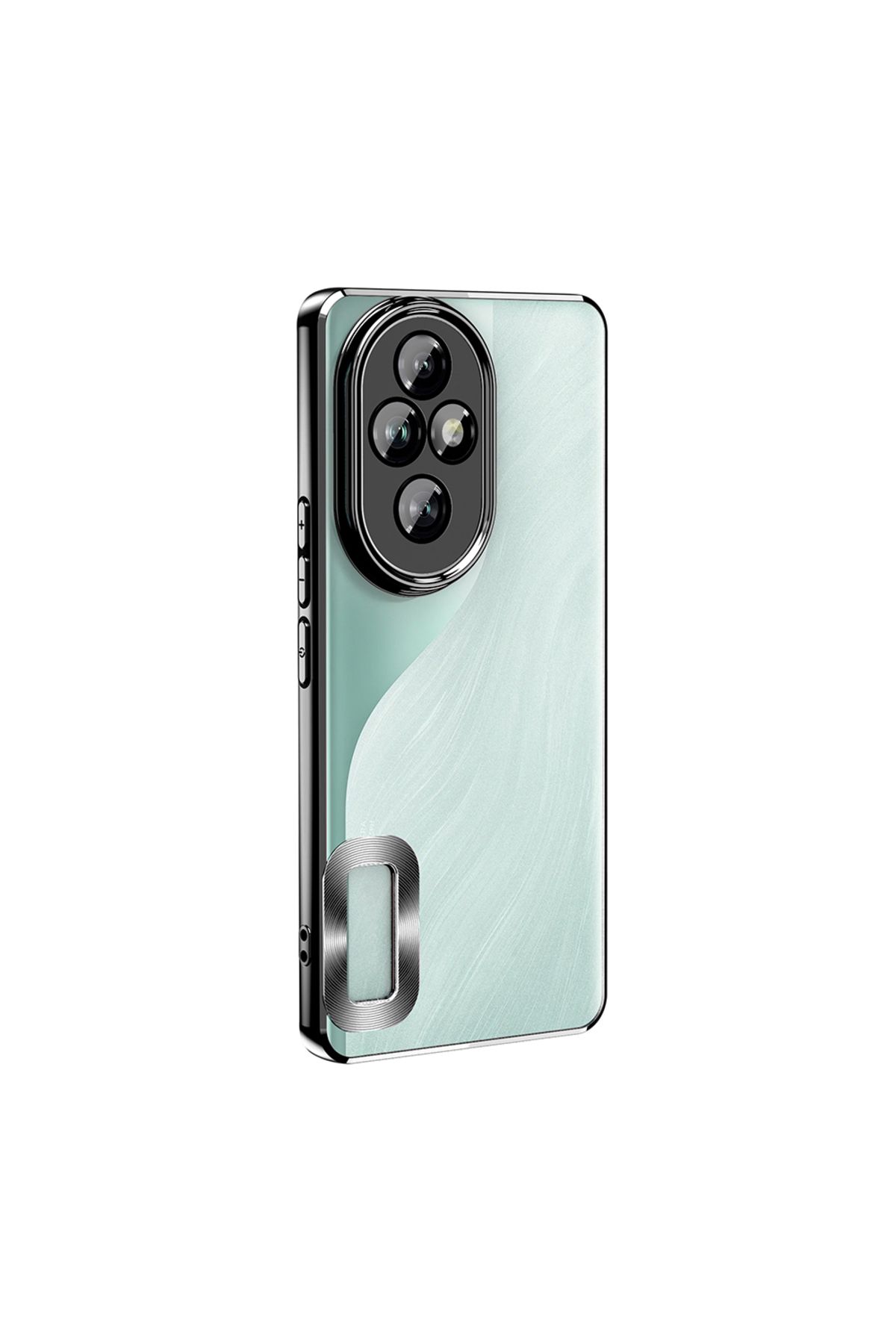 Ceponya Honor 200 Pro Kılıf Köşeleri Renkli Şeffaf Kamera Korumalı Silikon Luxury Kapak