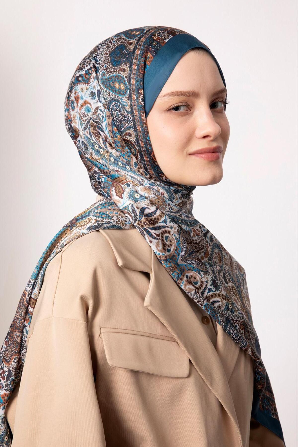 Elit Scarf Hint İpeği Kadın Şal
