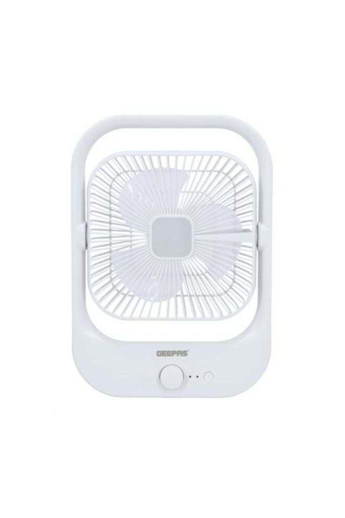 Geepas-8" Rechargeable Fan with LED Light - Over-Charge Protection, 8 Hours Working, Step-Less Speed Contro 1
