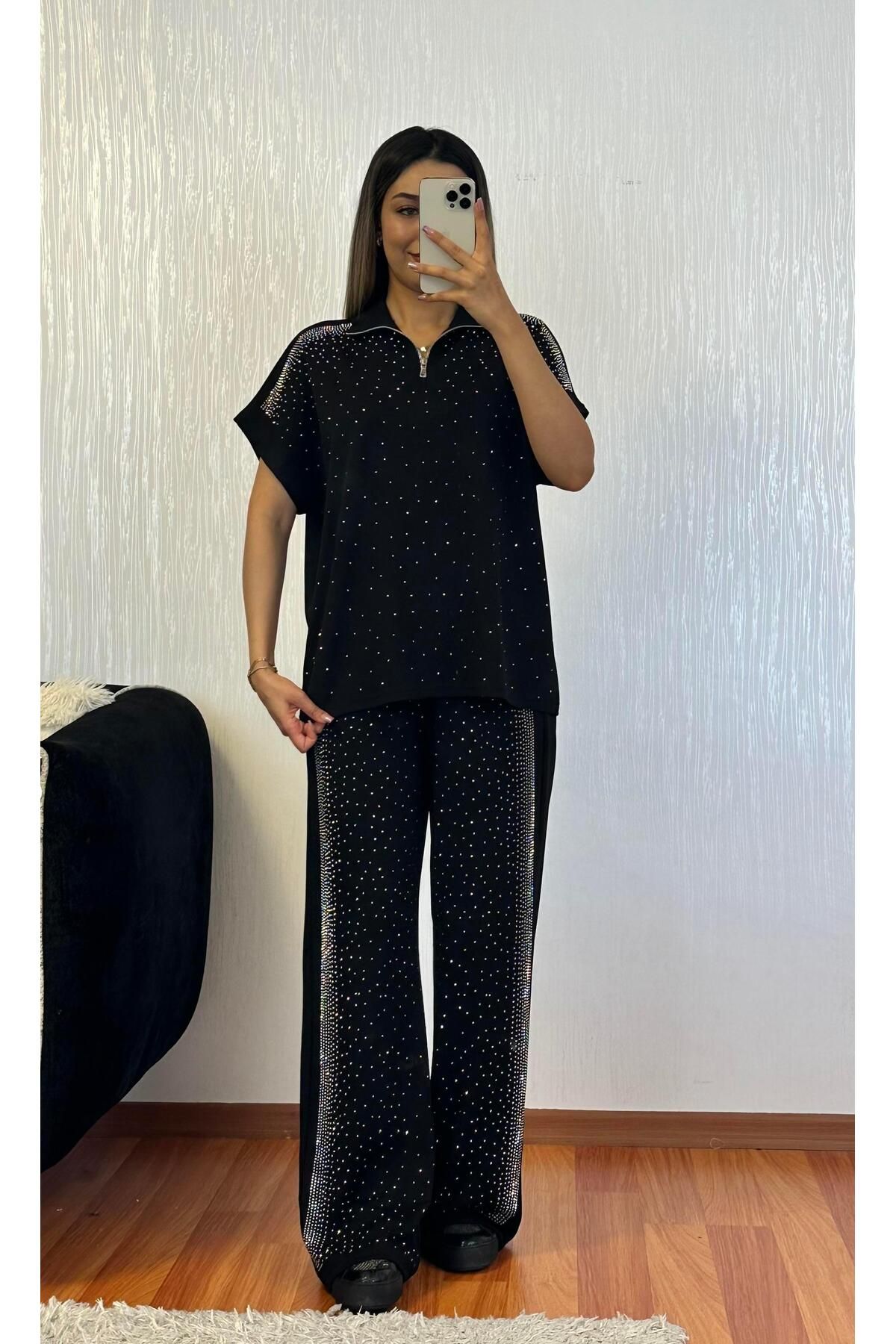 SHINE STYLE Starliğht Modal Takım Siyah