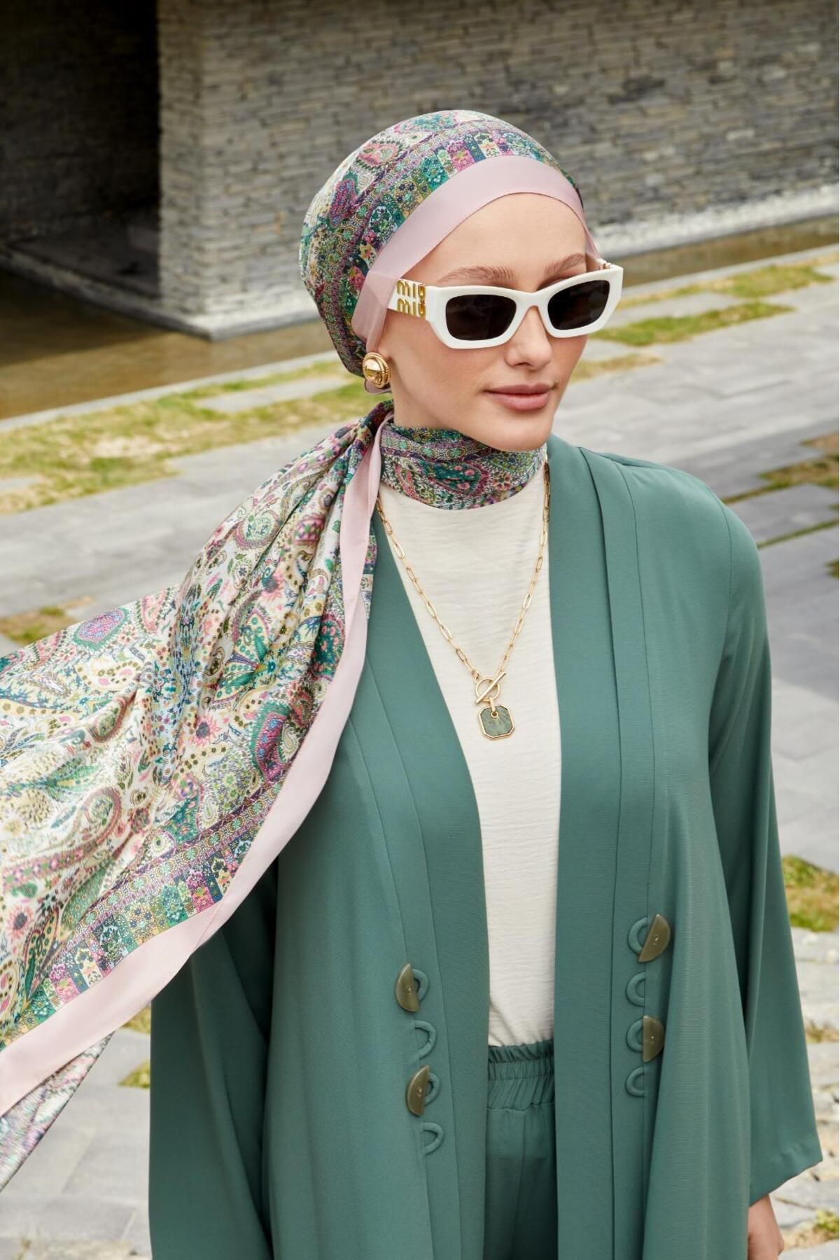 Elit Scarf Hint İpeği Kadın Şal