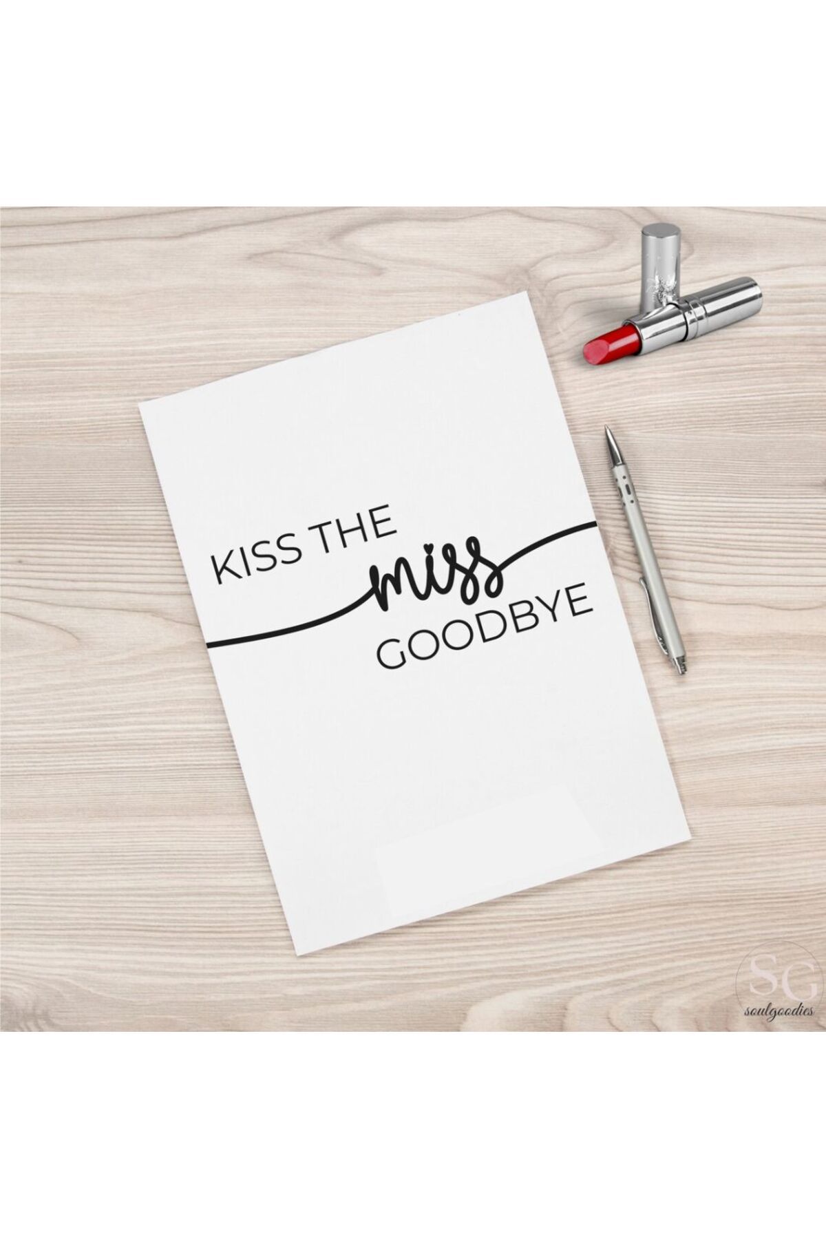 Hsn Kiss The Miss Goodbye Bekarlığa Veda Hatıra Kartı - Gelin Nedime Öpücük Kartı