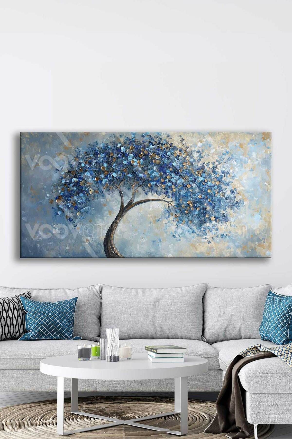 Voovart Dekoratif Ağaç Kanvas Tablo - VOOV2813