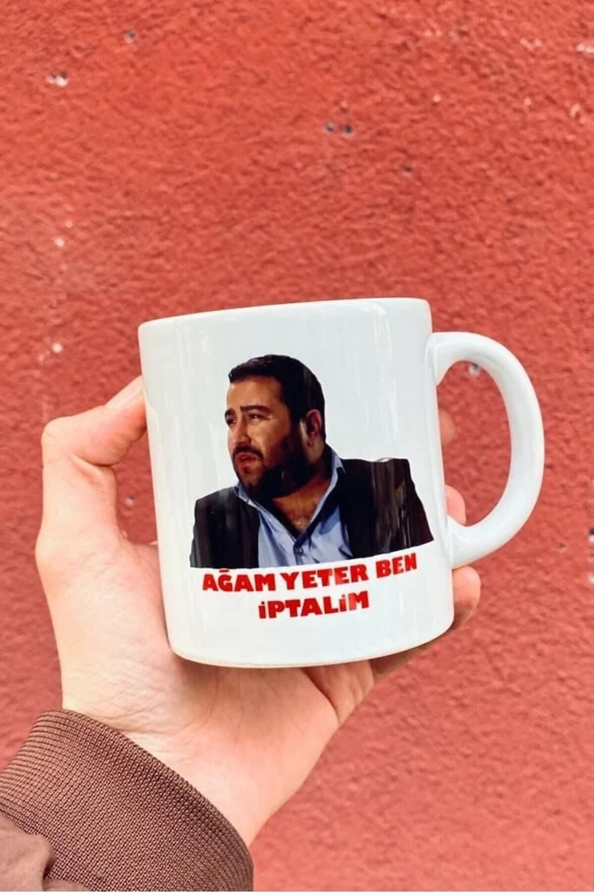 BİBANAPROMOSYON Kolpaçino Ağam Ben İptalim Hediyelik Kulplu Beyaz Kupa Çeşitleri