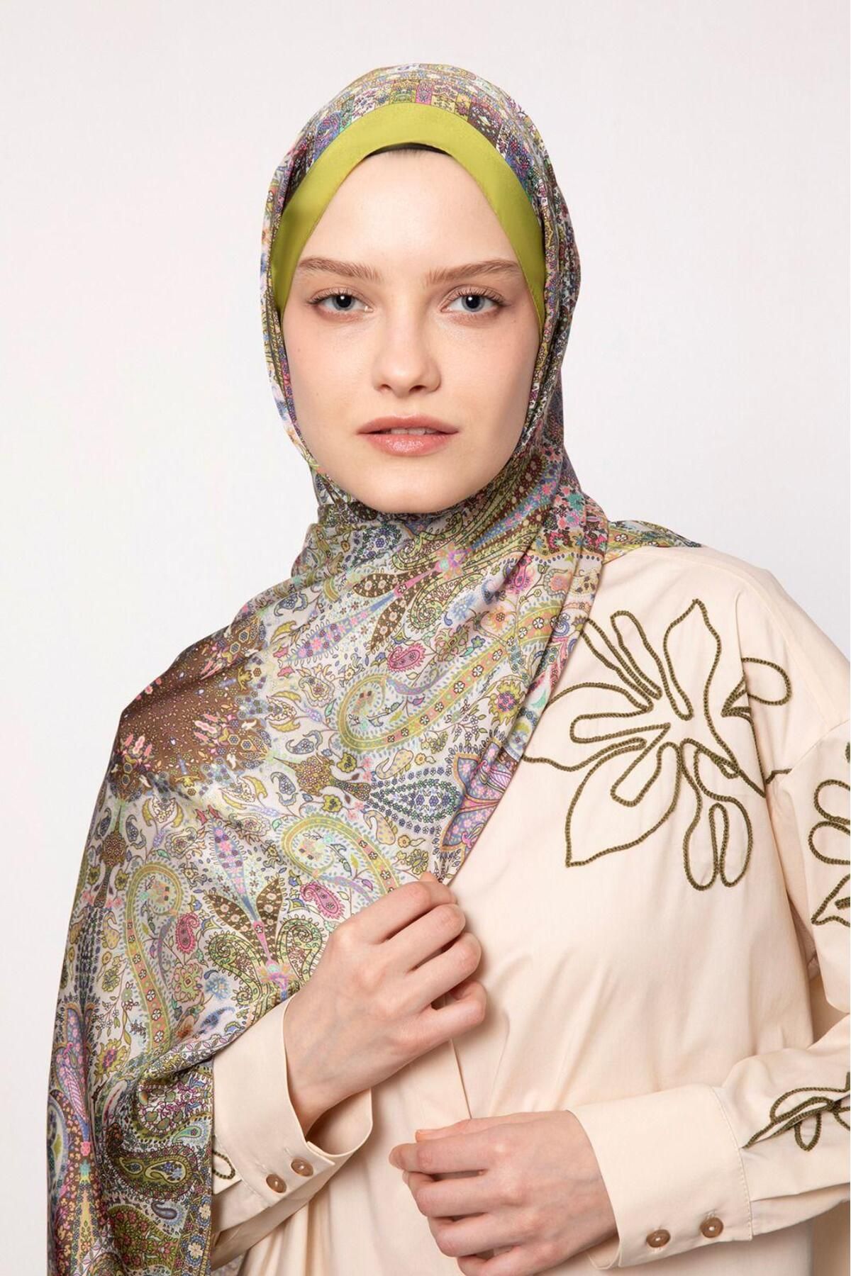 Elit Scarf Hint İpeği Kadın Şal