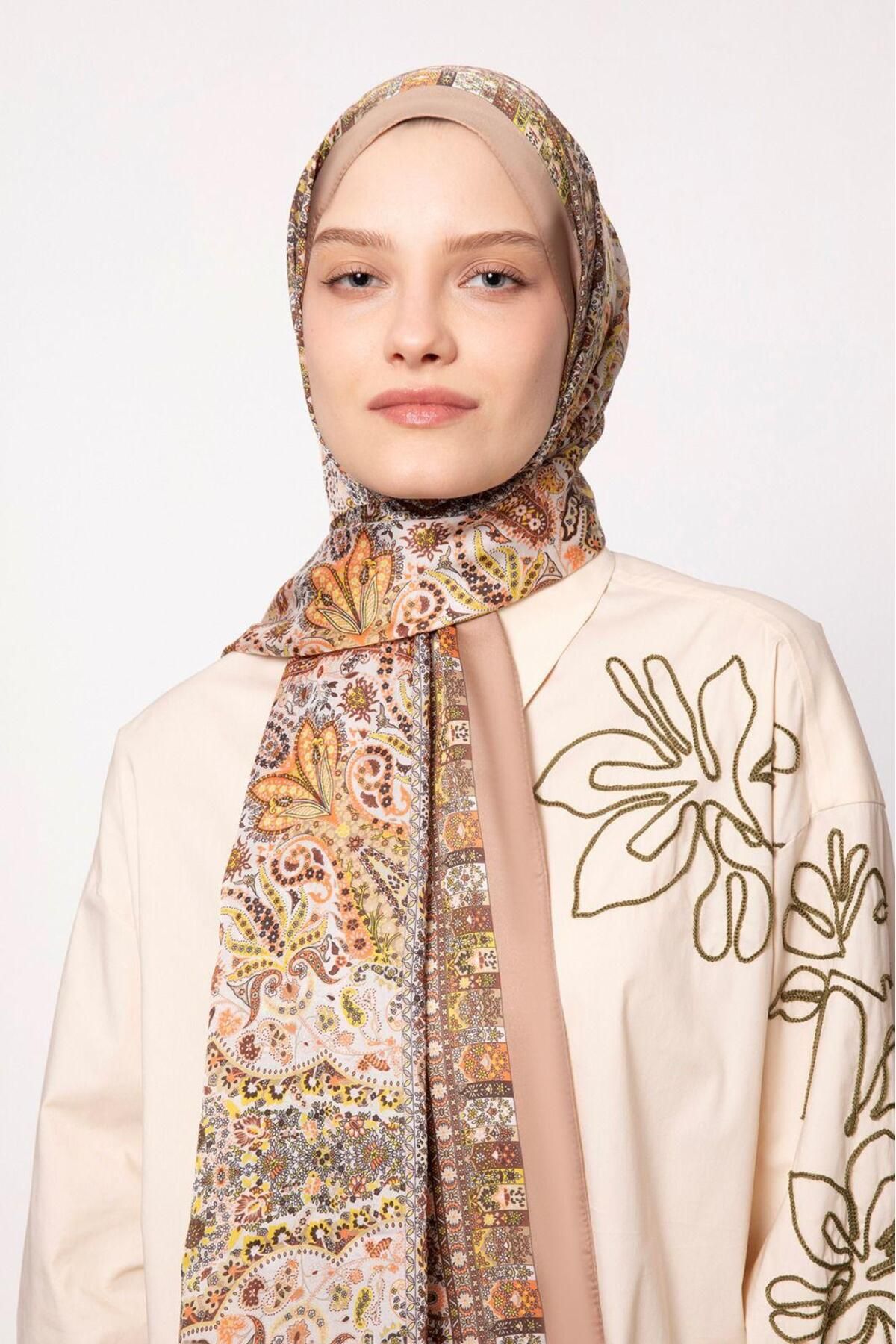 Elit Scarf Hint İpeği Kadın Şal