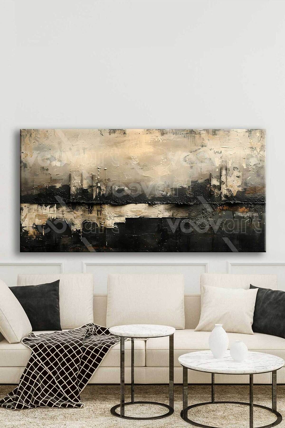 Voovart Modern Soyut Dekoratif Kanvas Tablo - VOOV2810