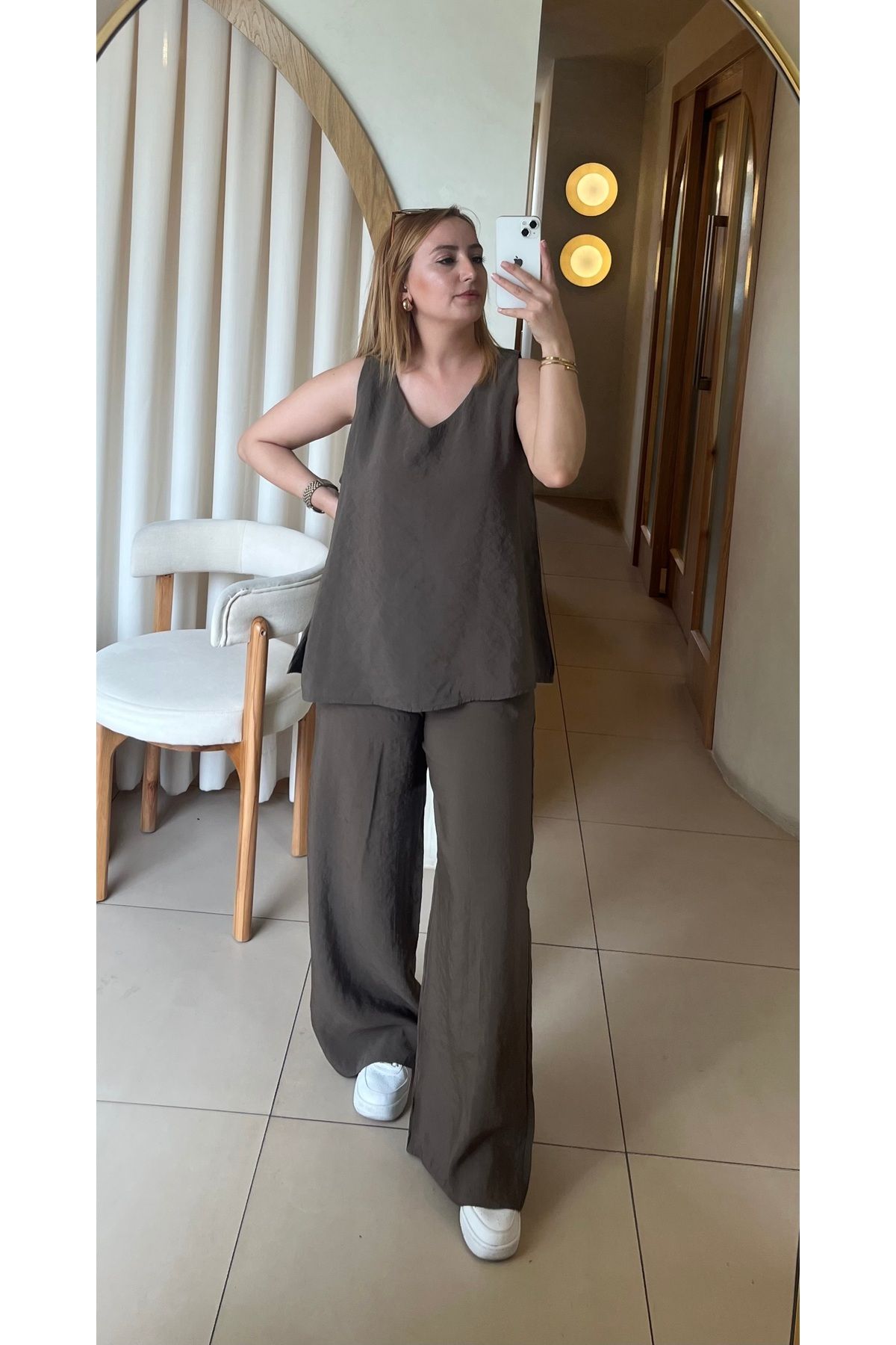 FATMA NUR ŞİRELİ BUTİK Haki Takım
