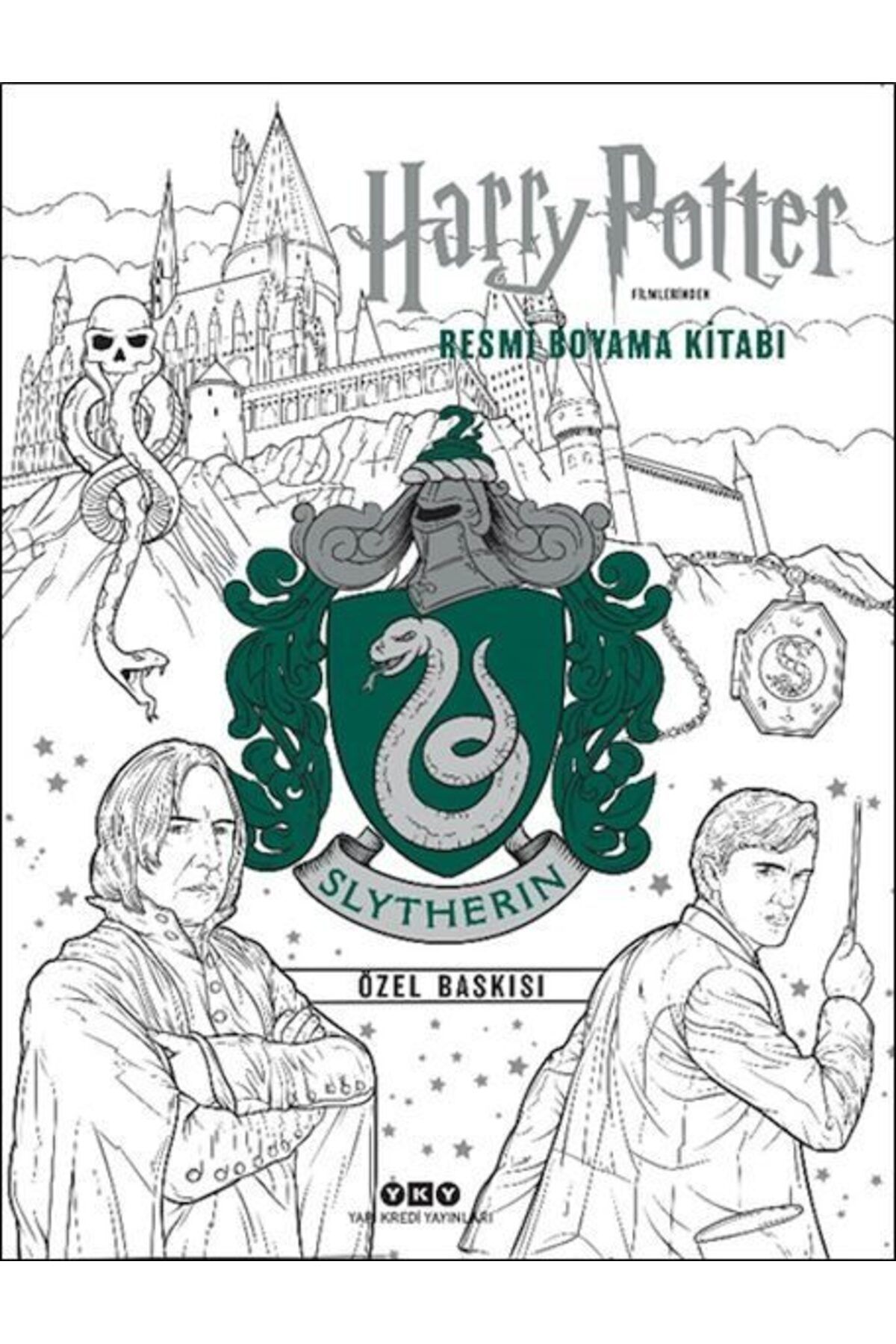 Destek Yayınları Harry Potter Filmlerinden Resmi Boyama Kitabı Slytherin Özel Baskısı