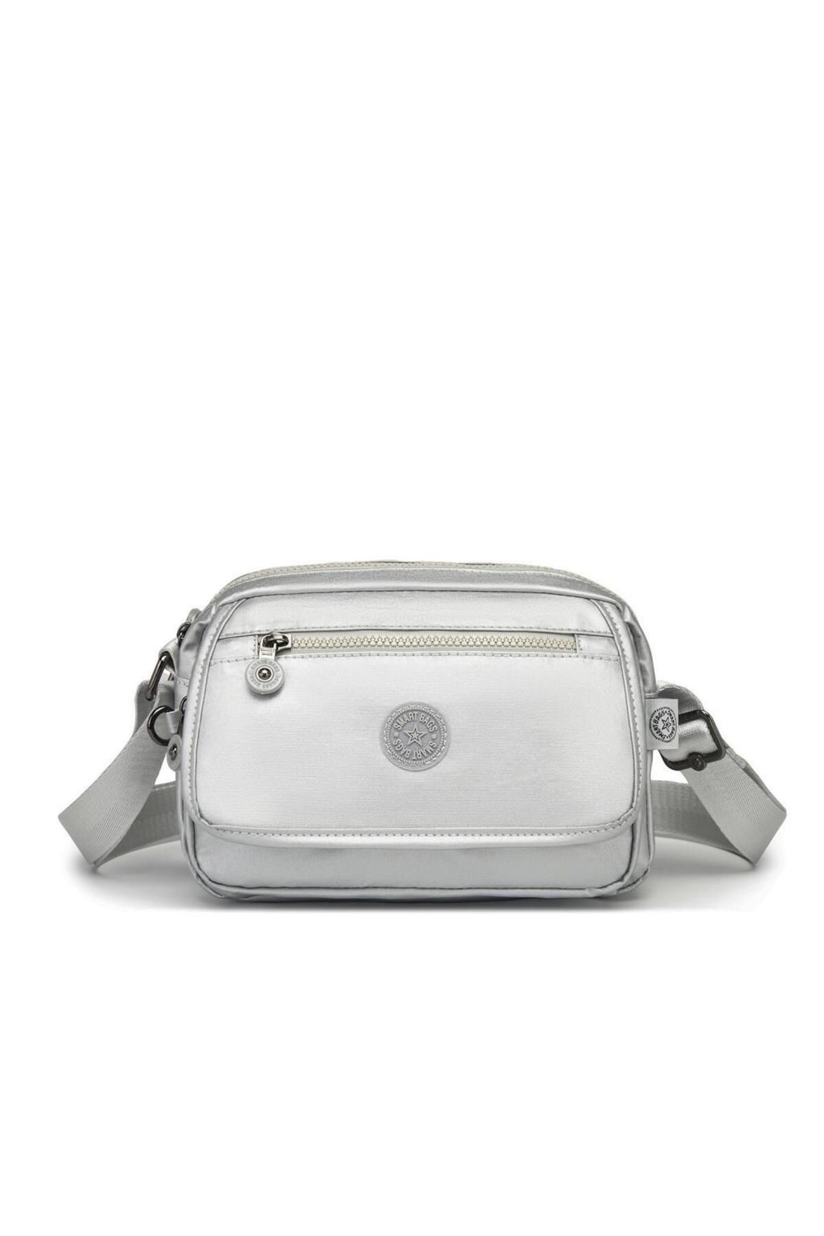 SMART BAGS Metalik Kumaş Kadın Postacı Çantası Smart Bags 3166