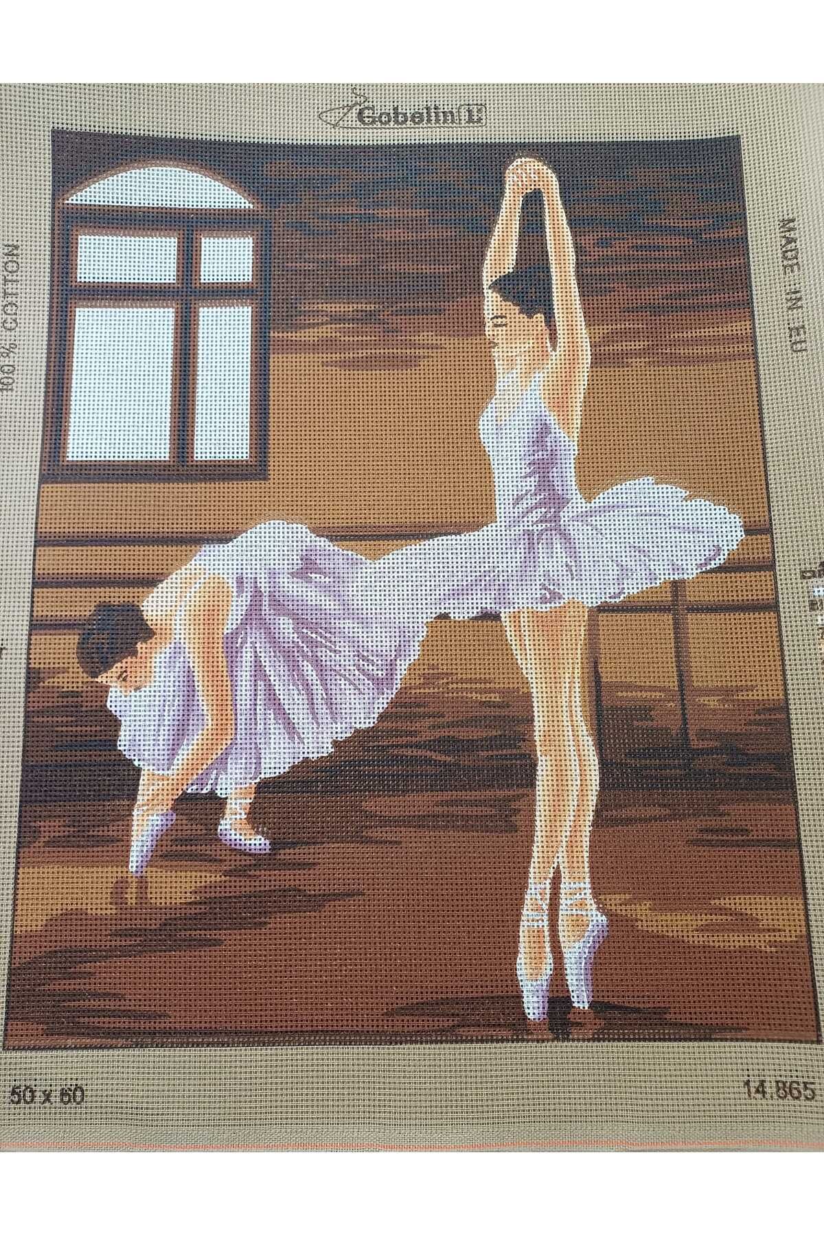 gobelin 50*60 cm Gobelin Baskılı ipsiz balerin goblen