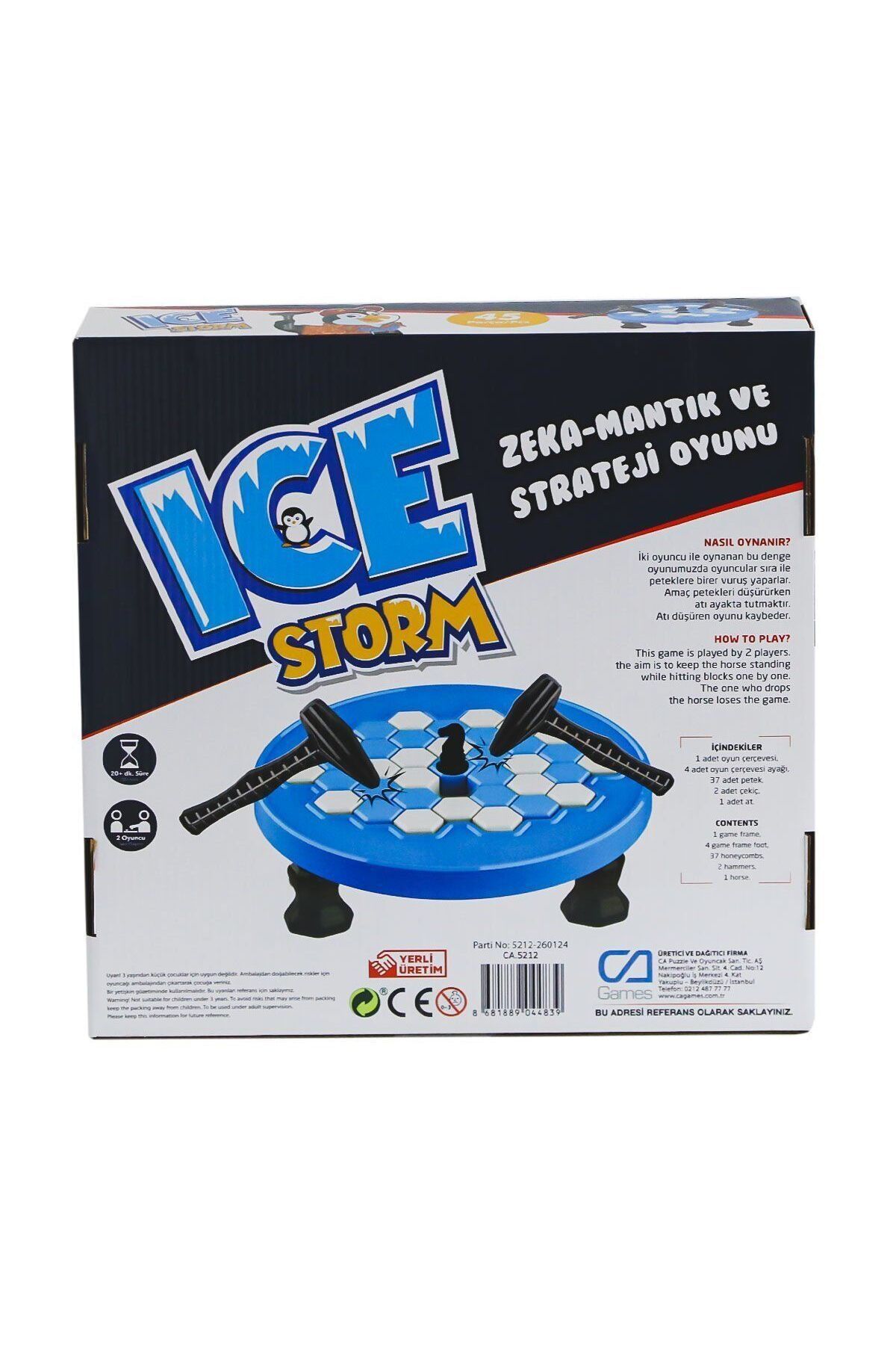 melfxxl eticaret CAPLS-5212 Ice Storm Zeka,Mantık ve Strateji Oyunu -CaGames