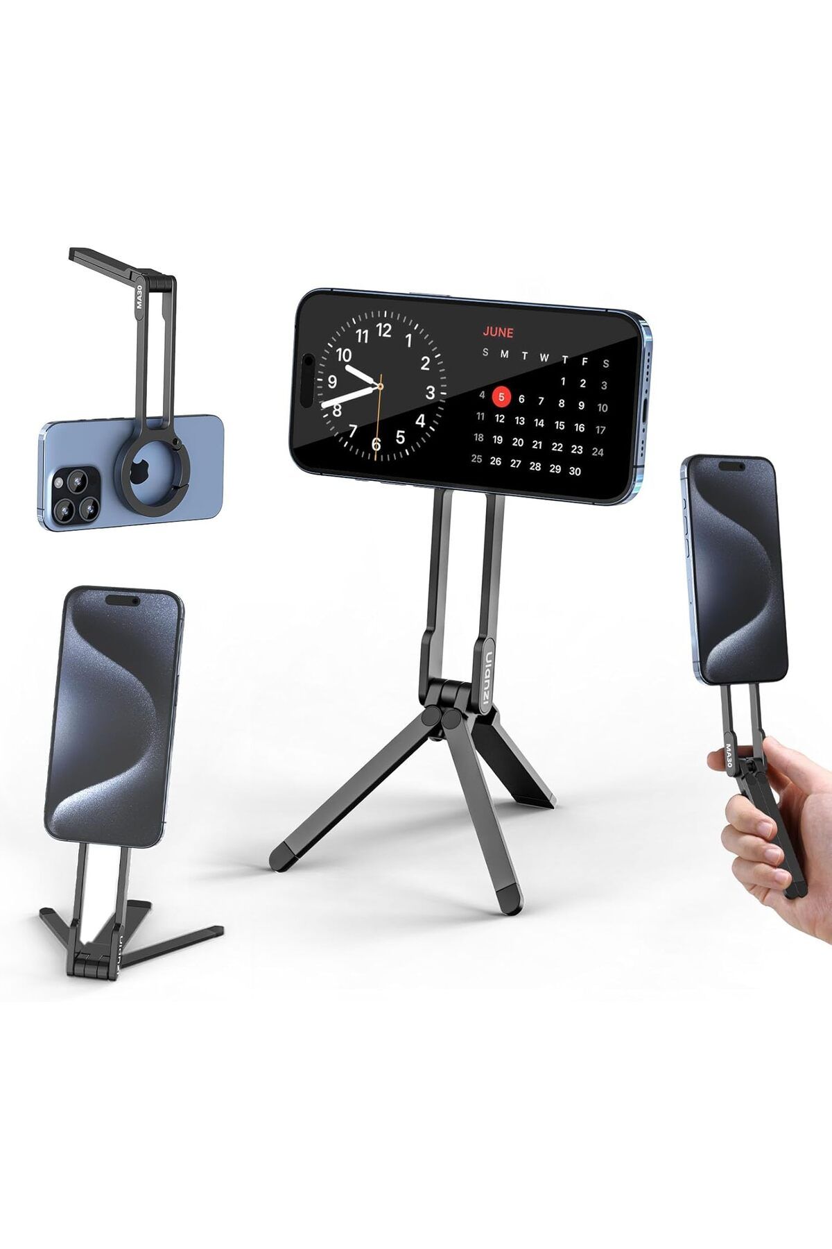 Deppo Trend Yüksek Kaliteli Metal Ayaklı Selfie Çubuğu/Tripod Ayarlanabilir/Katlanabilir Telefon/Tablet Standı