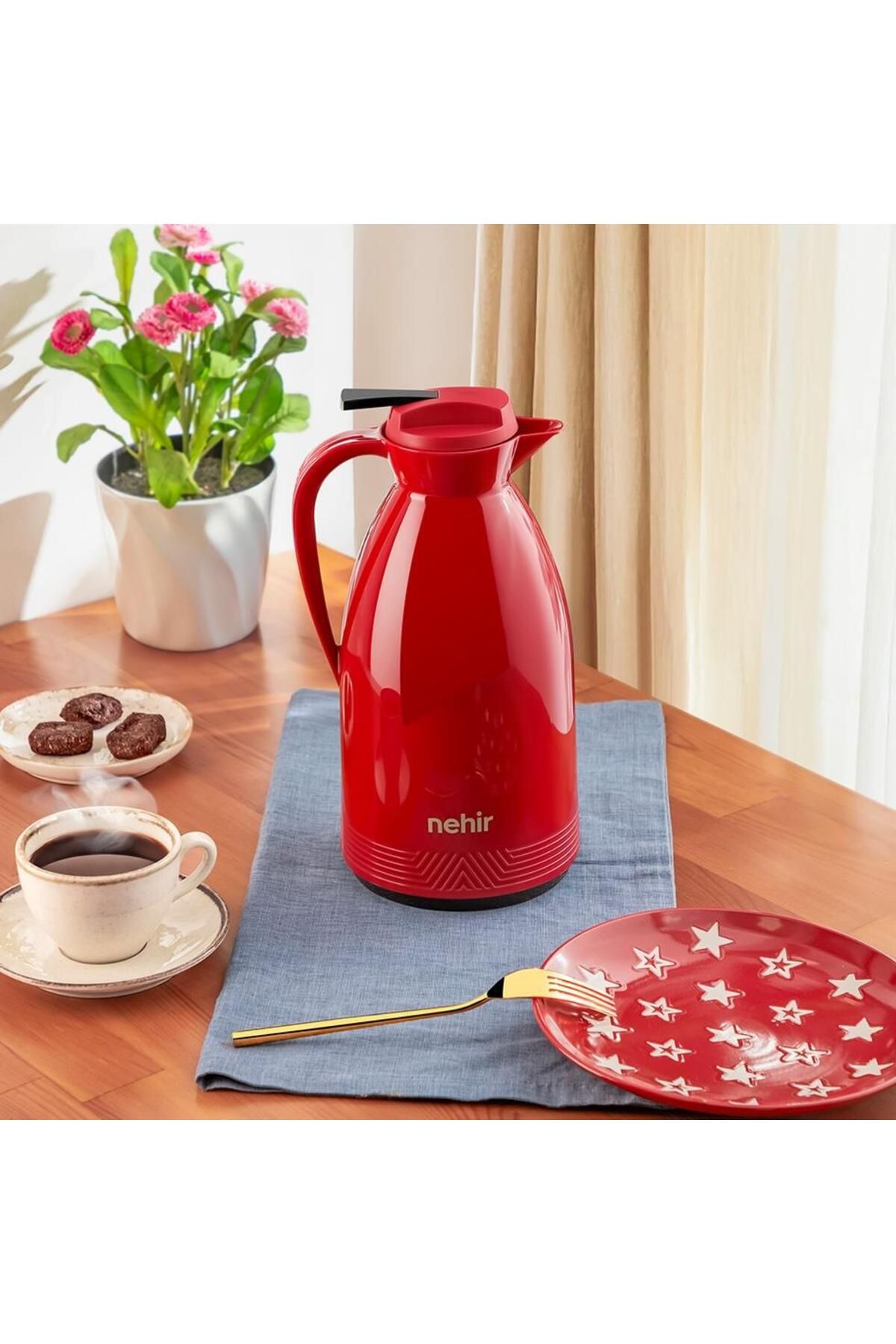 Nehir Feraye Termos 1,5 Litre Bordo