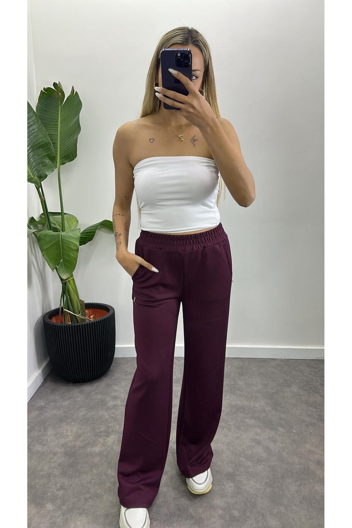 Acar Boutique Orijinal Marka Model Bol Paça Eşofman Altı