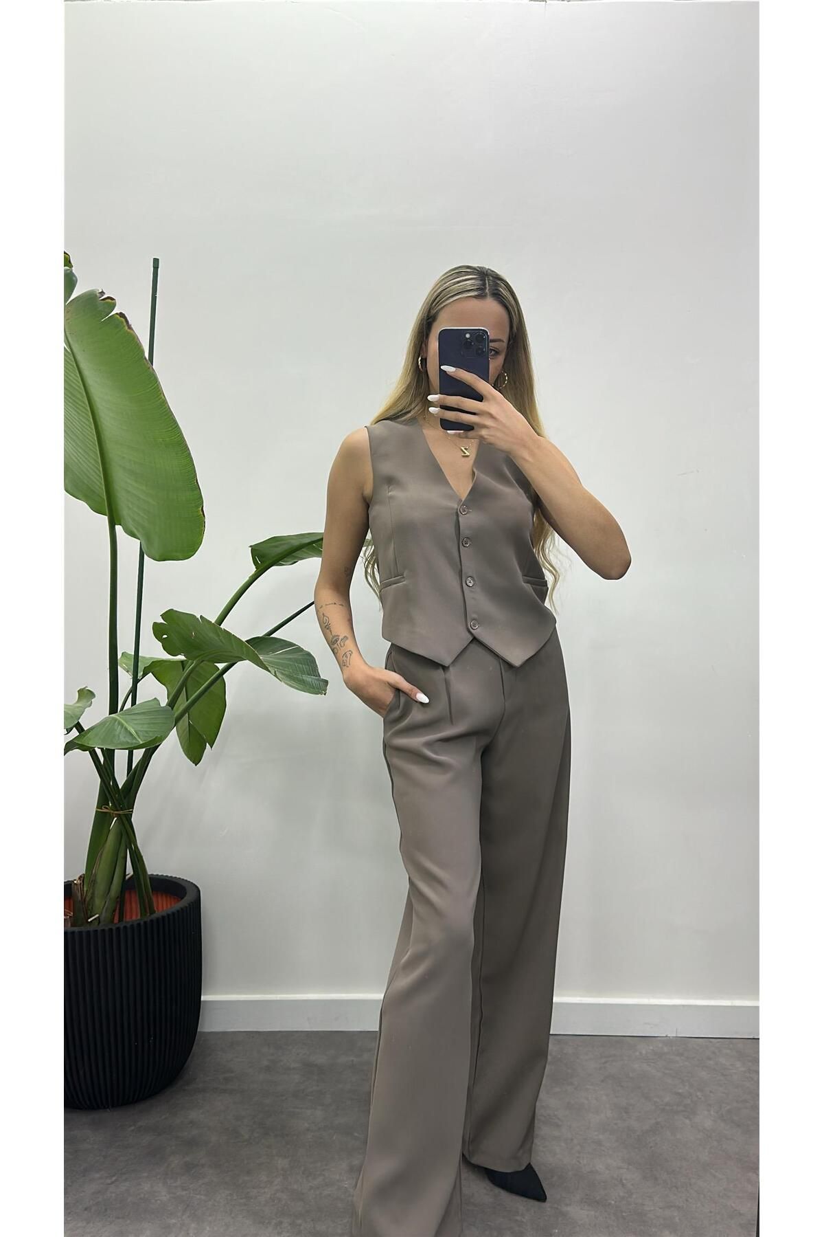 Acar Boutique Premium Palazzo Kumaş Pantolon