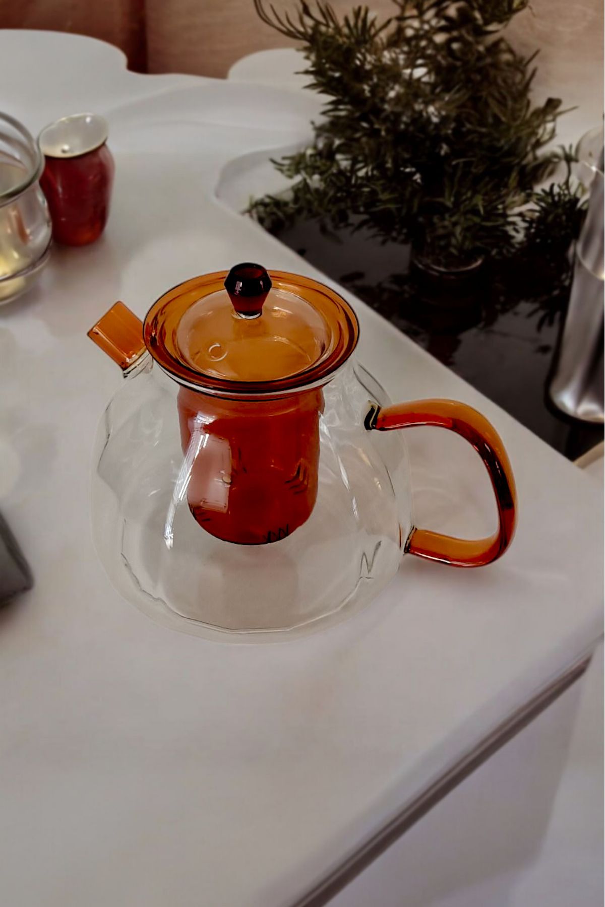Panhera Cam Demlik Amber 1100 ml