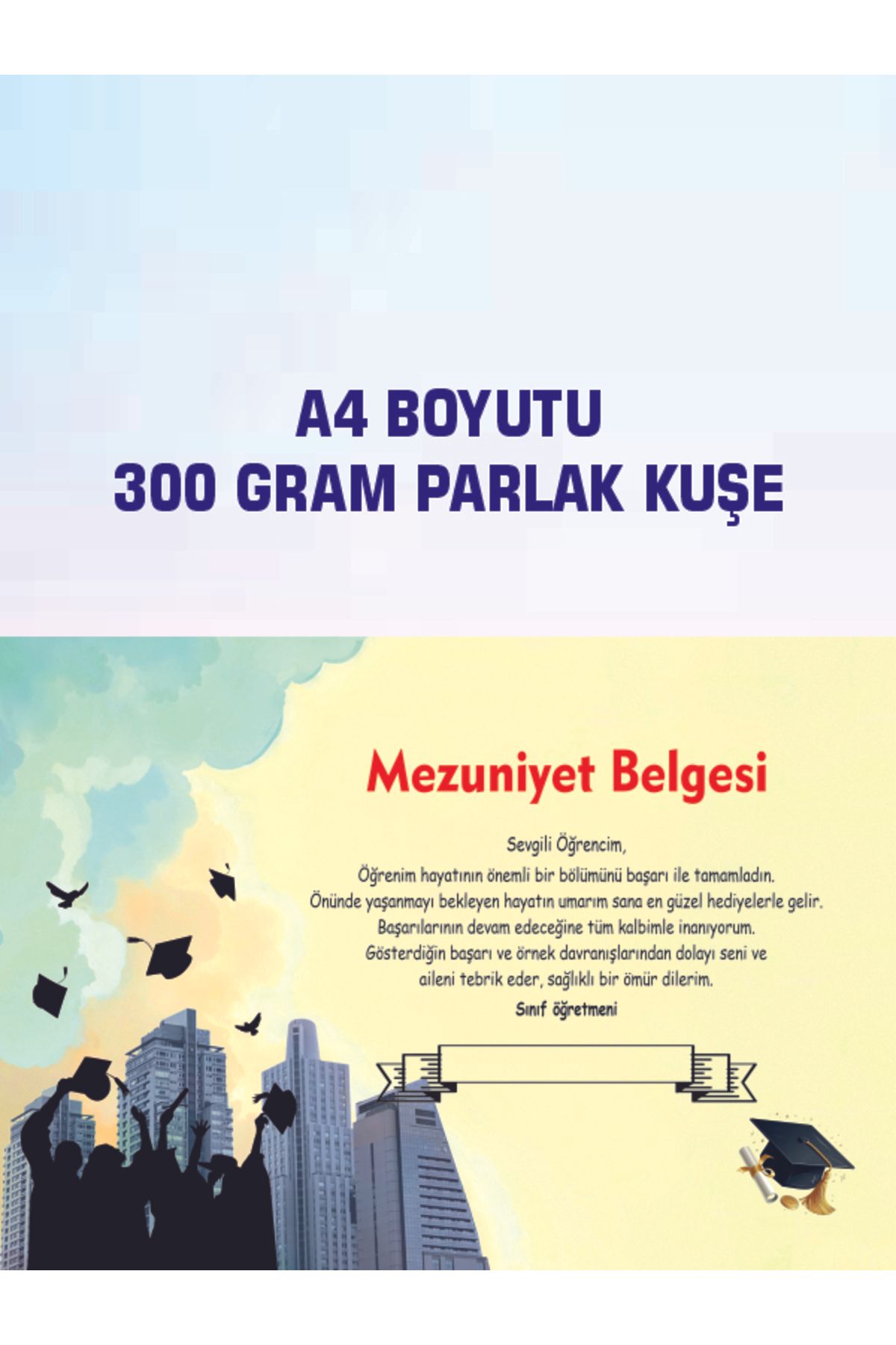 Okul Materyali MEZUNİYET BELGESİ 20 ADET