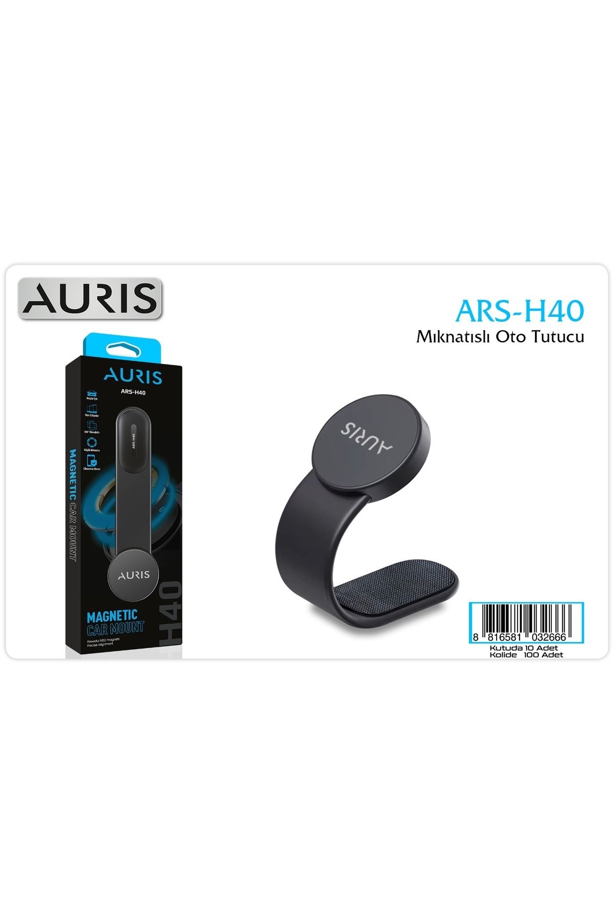 Auris H40 Mıknatıslı Araç Telefon Tutucu