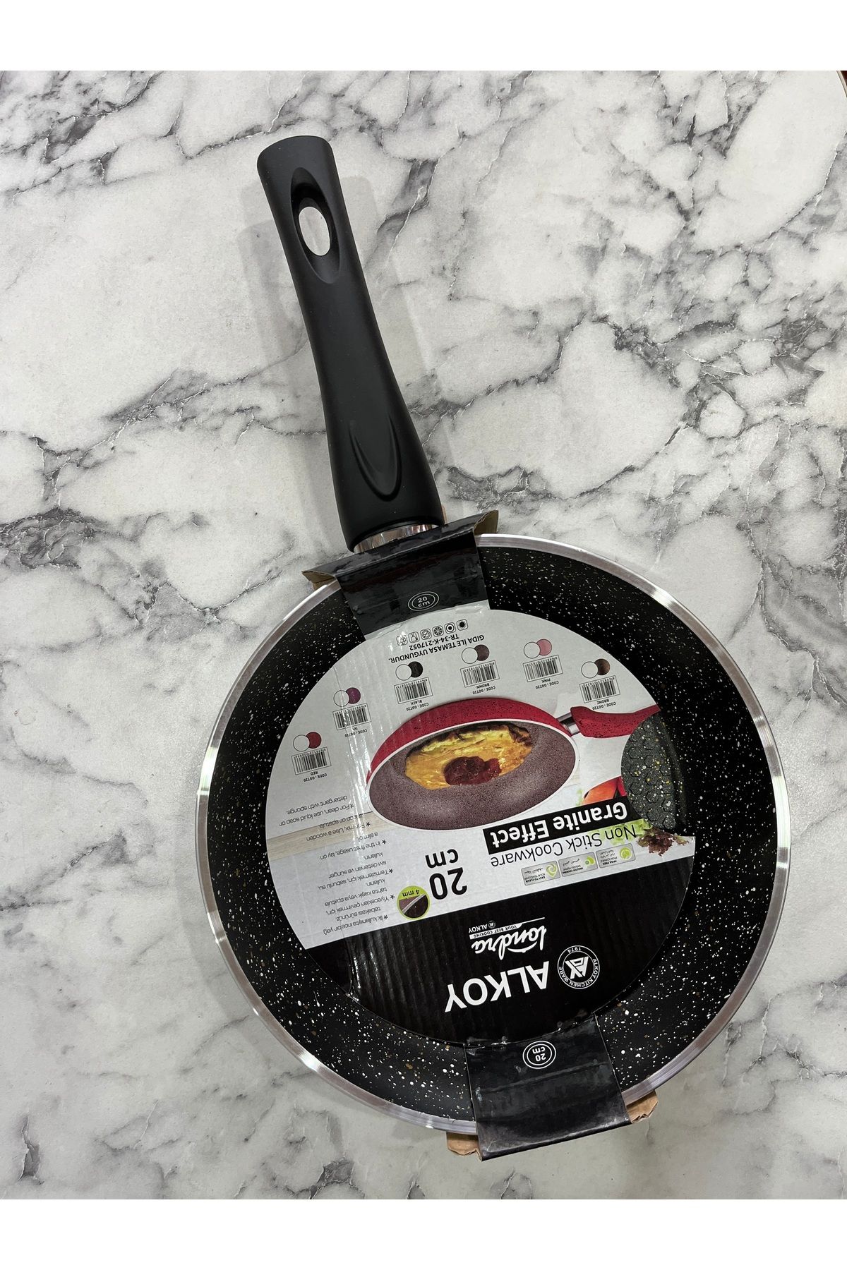 Alkoy GRANİT TAVA 20 cm. 4 MM. (İçi dışı granit)